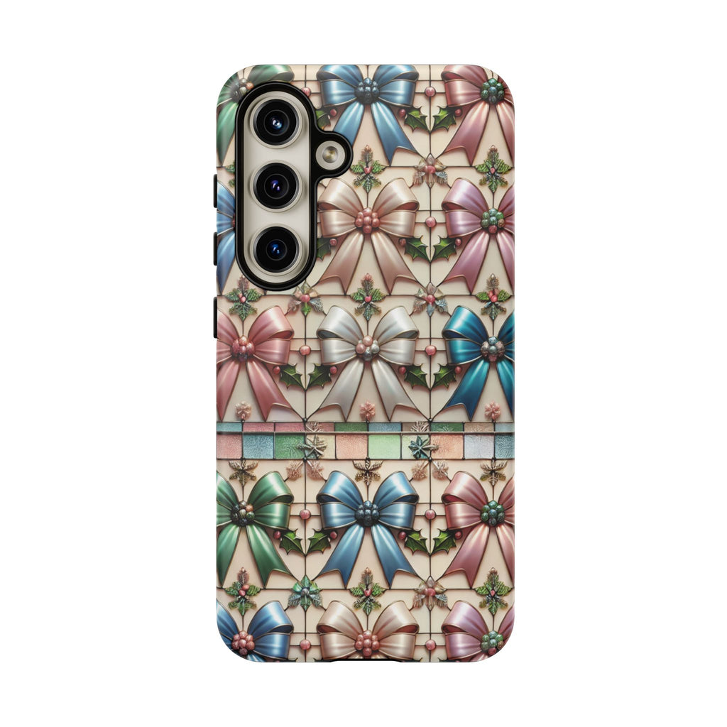 Coquette Bows Pastel Phone Case for iPhone 17 ,  15 14 13 12  21 23 Samsung, and Pixel | Stylish Protective Cover Gift for Her Perfect for Floral Lover