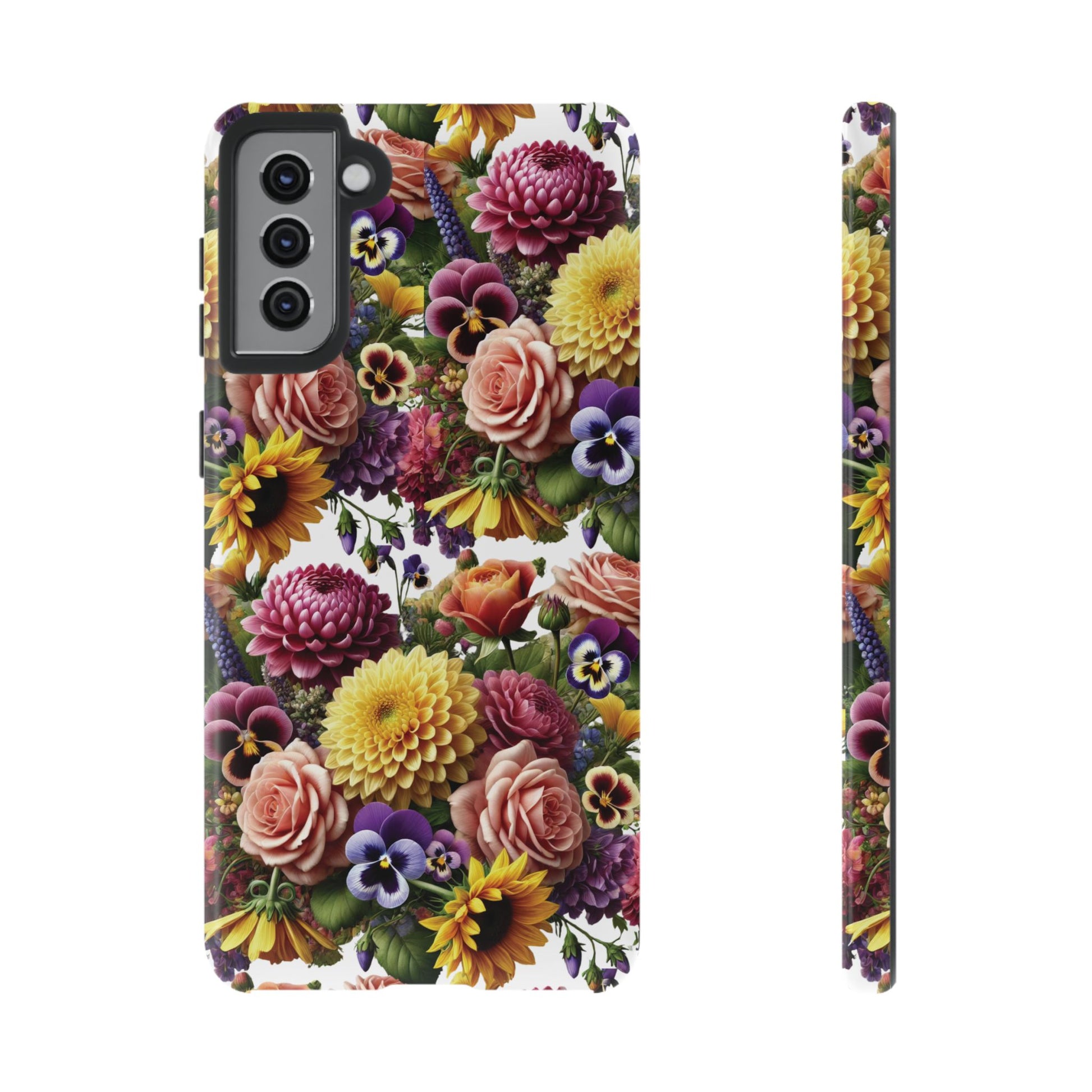 Floral Fall Phone Case for iPhone 16 15 14 13 12  21 23 Samsung, and Pixel | Stylish Protective Cover Gift for Her Perfect for Floral Lover