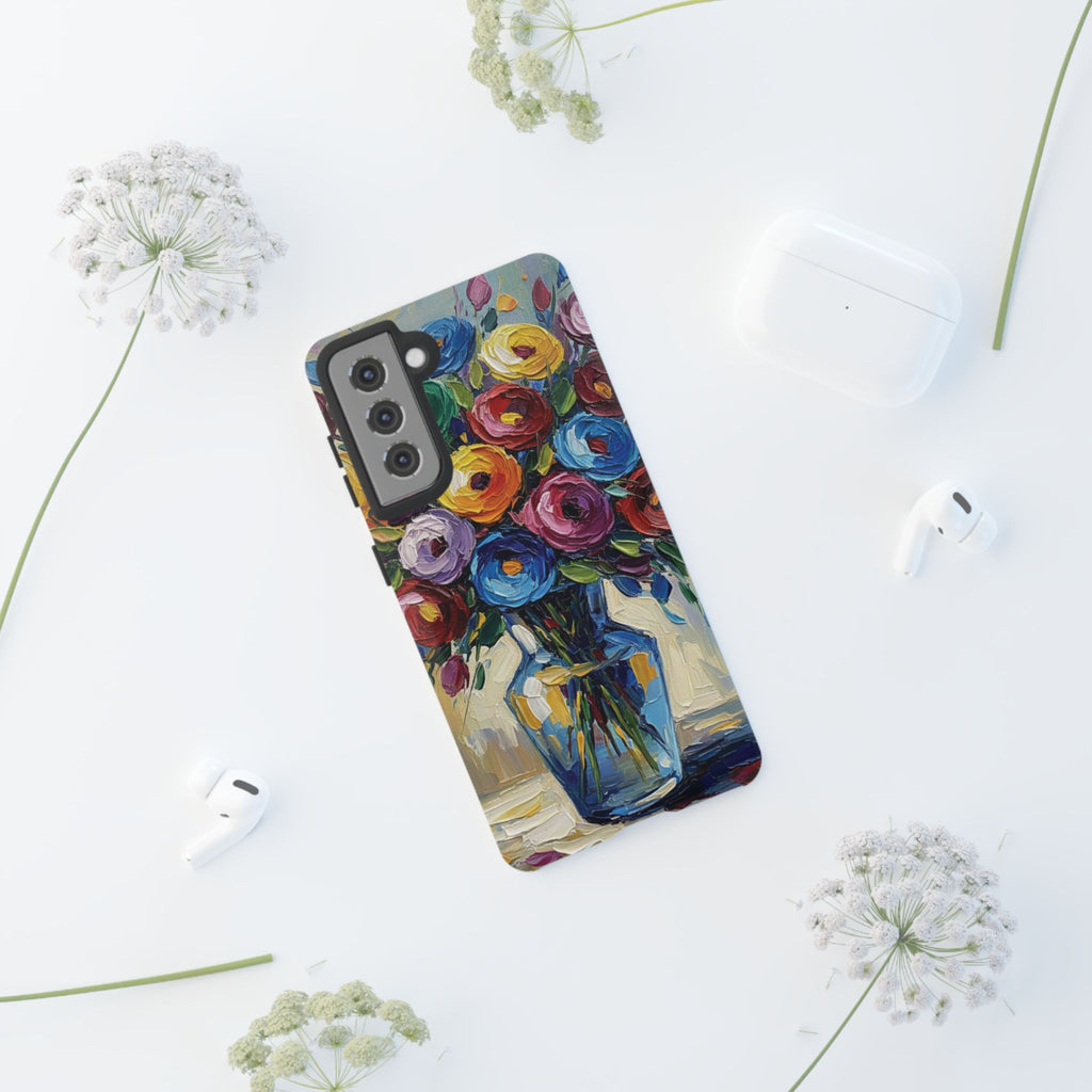 Floral Luxury Oil Painting Illusion Tough Case — Floral Art Phone Case for Art Lovers
