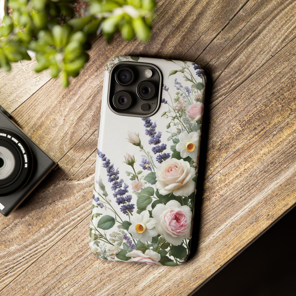 Boho Floral Fall Phone Case for iPhone 17,16  21 23 Samsung, and Pixel | Stylish Protective Cover Gift for Her Perfect for Floral Lover