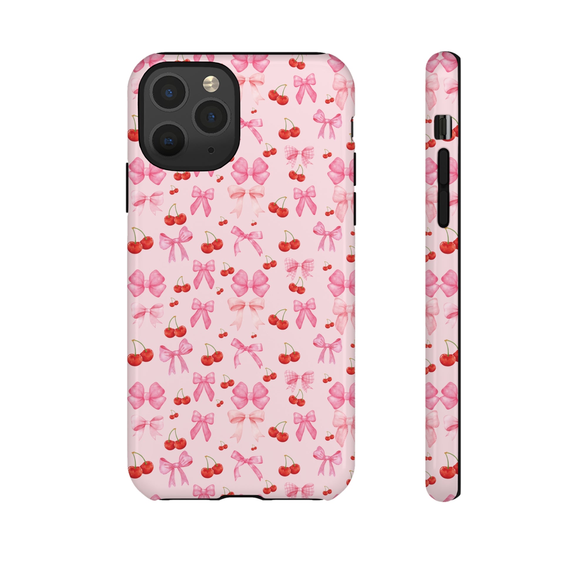 Coquette phone case Cherry Coquette Ribbon Bow iPhone Case Fruity, Girly Gift for Her Phone 15, Samsung iPhone Samsung Gift for Her Case iPhone 15, Samsung iPhone Samsung Accessory Gift for Her.