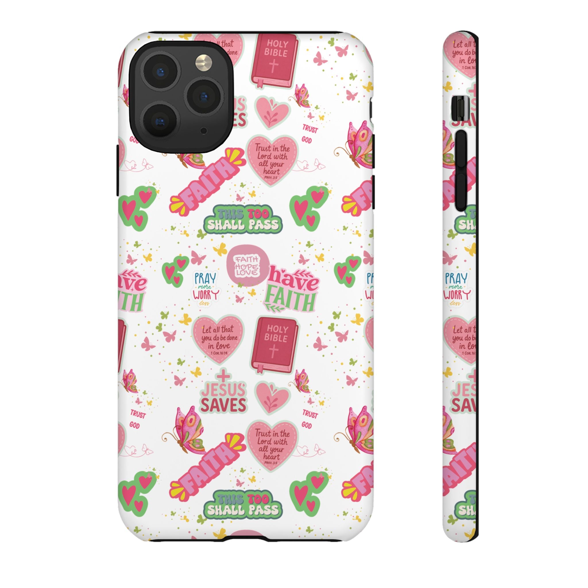 Carry Your Faith Everywhere | Christian Tough Phone Case with Bible Verse or Affirmation | Protective, Inspirational Gift for Christians