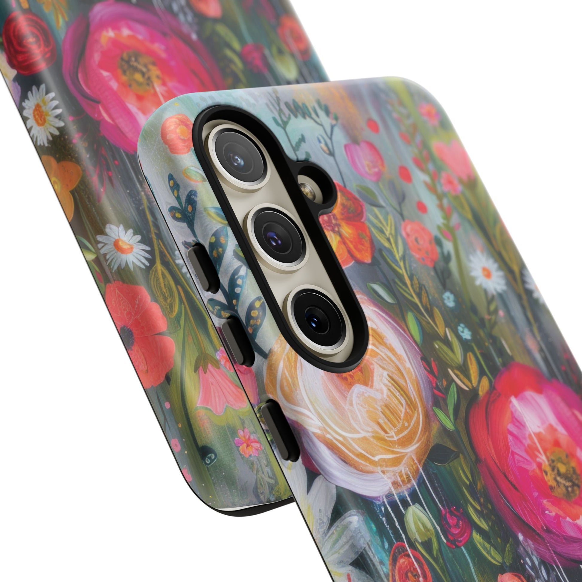 Watercolor Boho Floral Phone Case for iPhone 16 15 14 13 12  21 23 Samsung, and Pixel | Stylish Protective Cover Gift for Her Perfect for Floral Lover