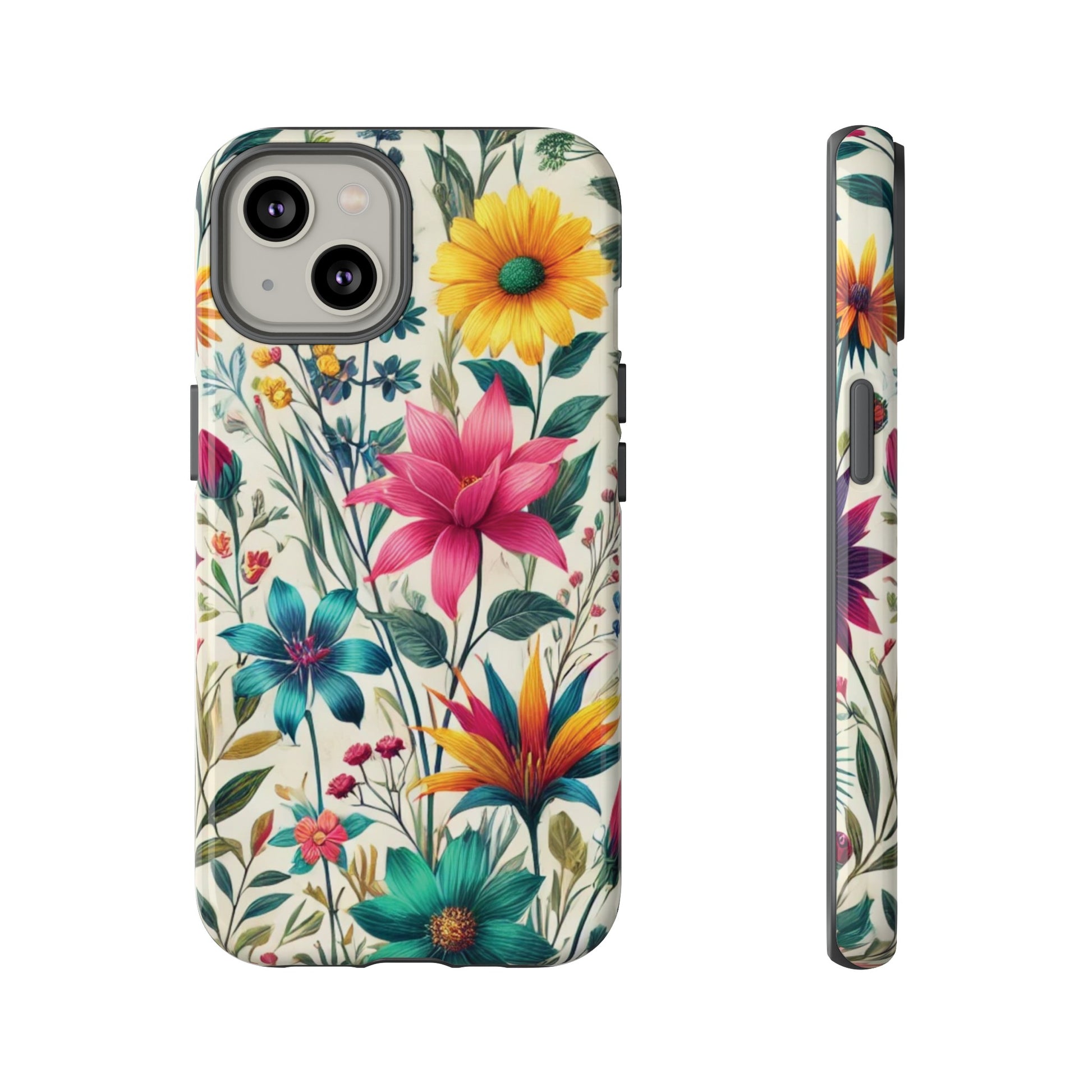 Wildflowers Boho Chic Design Phone Case - Stylish, Protective Cover for All Models Gift for Mom Accessory Gift for Her