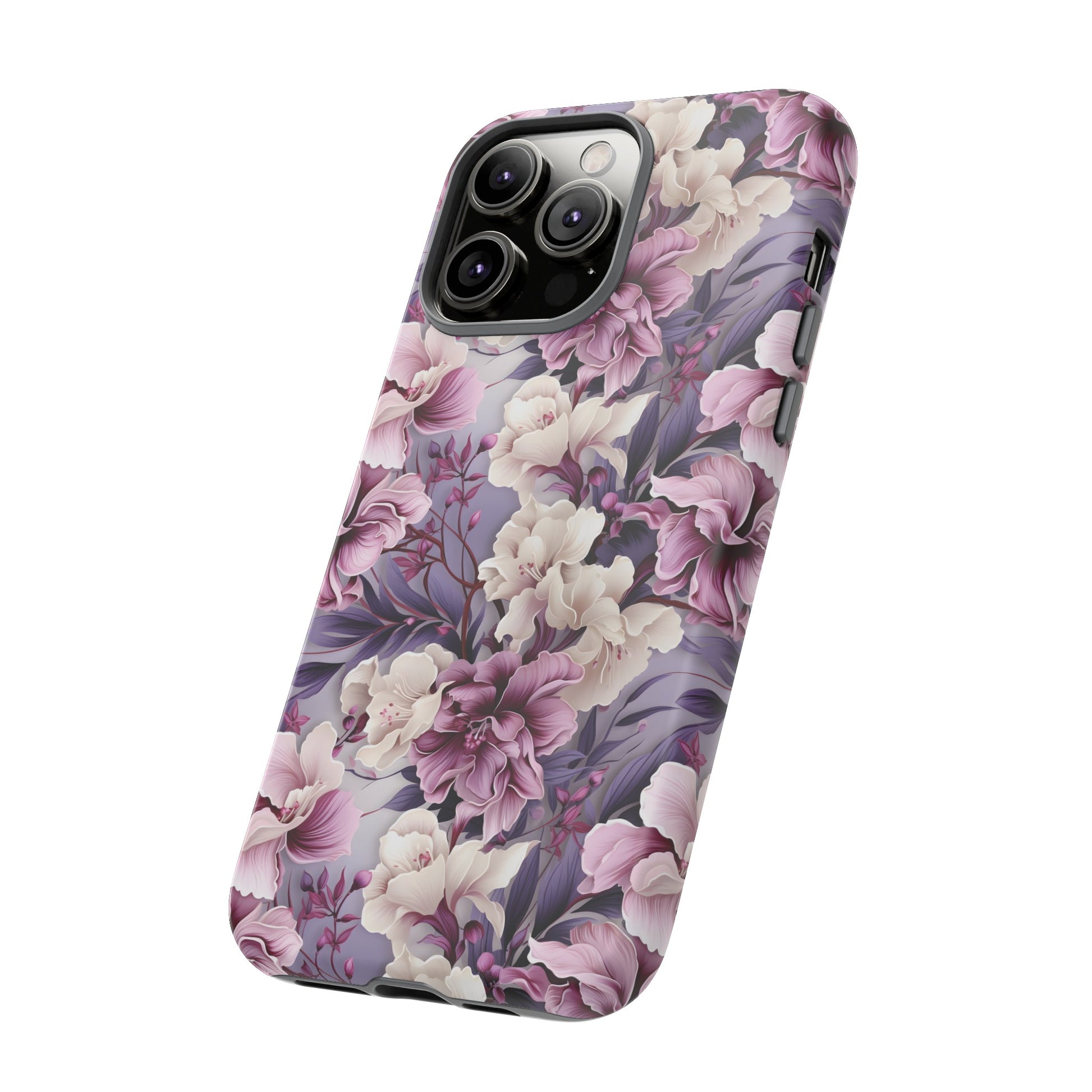 Lavender Flowers Protective Phone Case Gift for Her Phone 15, Samsung iPhone Samsung Gift for Her Case iPhone 15, Samsung