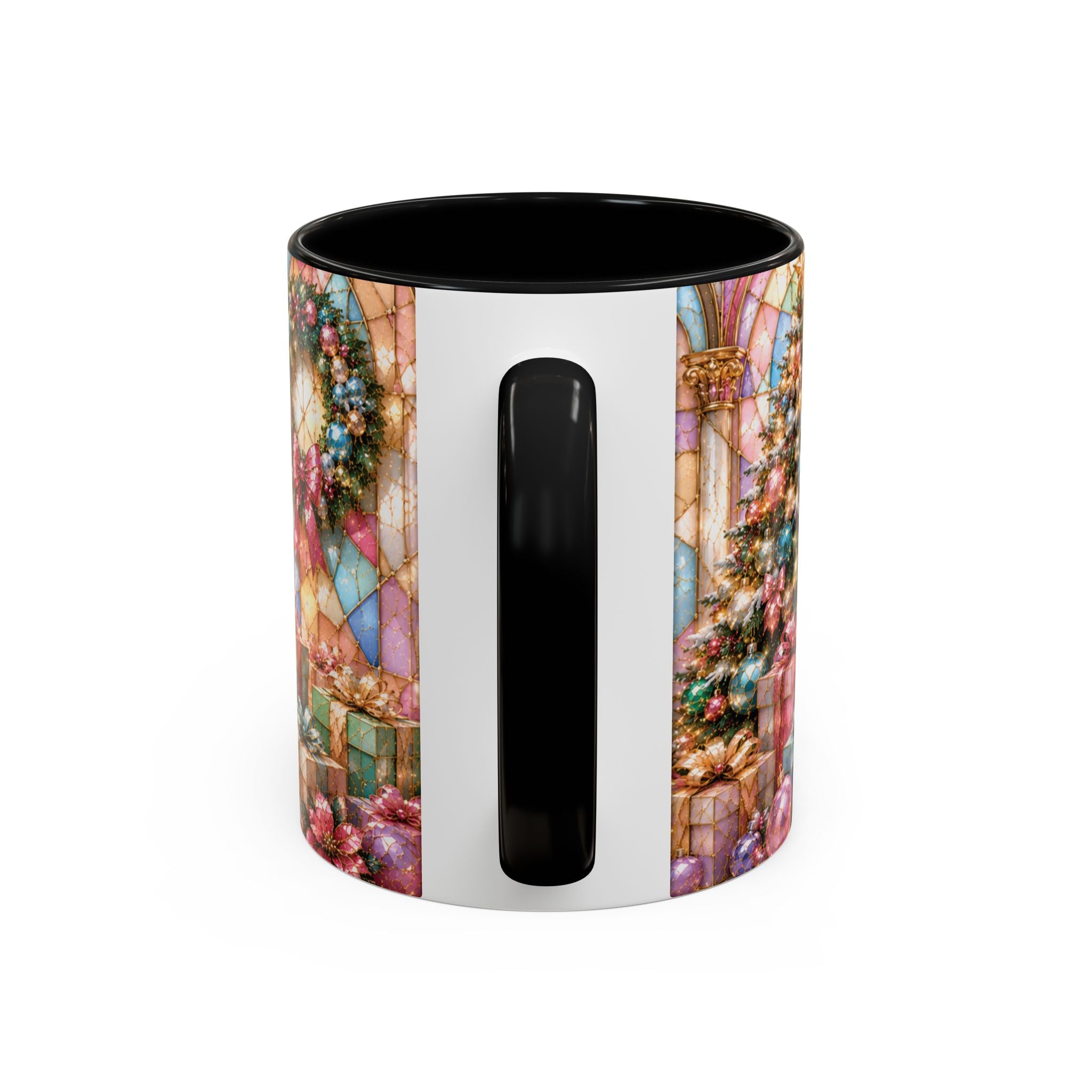 Nutcracker Christmas Coffee Mug – Festive Stained-Glass Holiday Accent Cup (11/15oz) Gift for Her