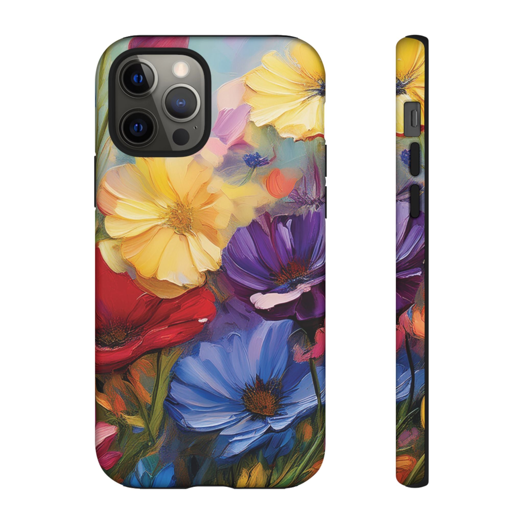 Bold Wildflower Phone Case Bright Hand-Painted Floral Art Vibrant Botanical Design for iPhone & Samsung | Trendy Nature Lover Gift Phone  Galaxy