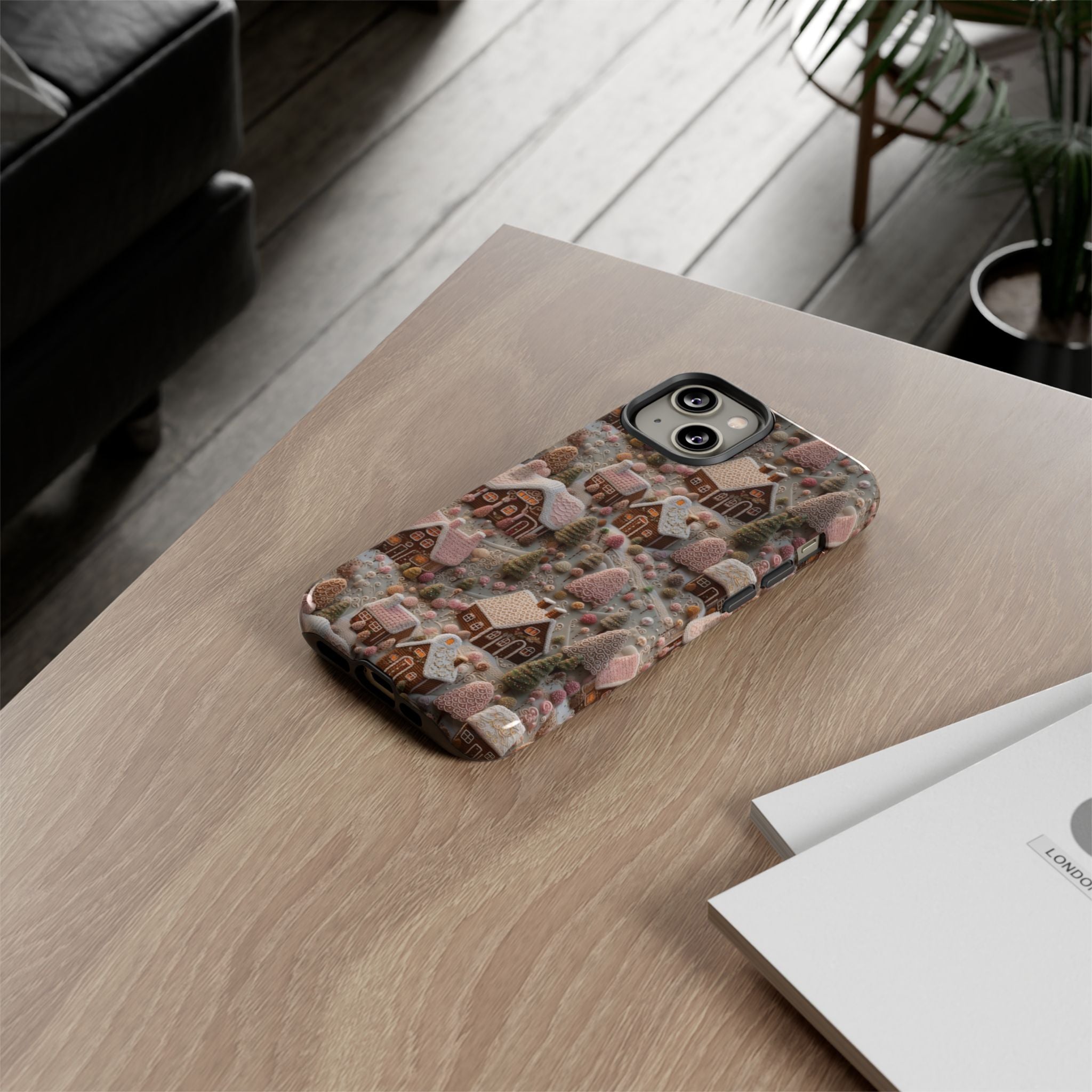 Gingerbread House 3D Phone Case Durable for iPhone Samsung Gift iPhone 15, 14, 13 Samsung Pixel Gift for Mom Accessory Gift for Her