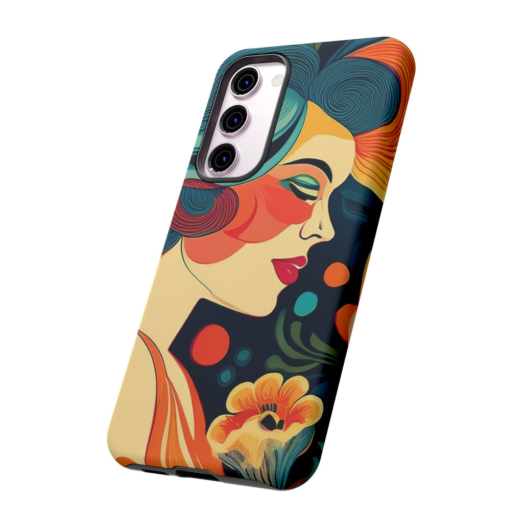 Coque de Téléphone Esthétique Années 50 Rétro Design d'Inspiration Vintage aux Couleurs Pastel Housse Style Mid-Century pour Modèles iPhone et Samsung Galaxy