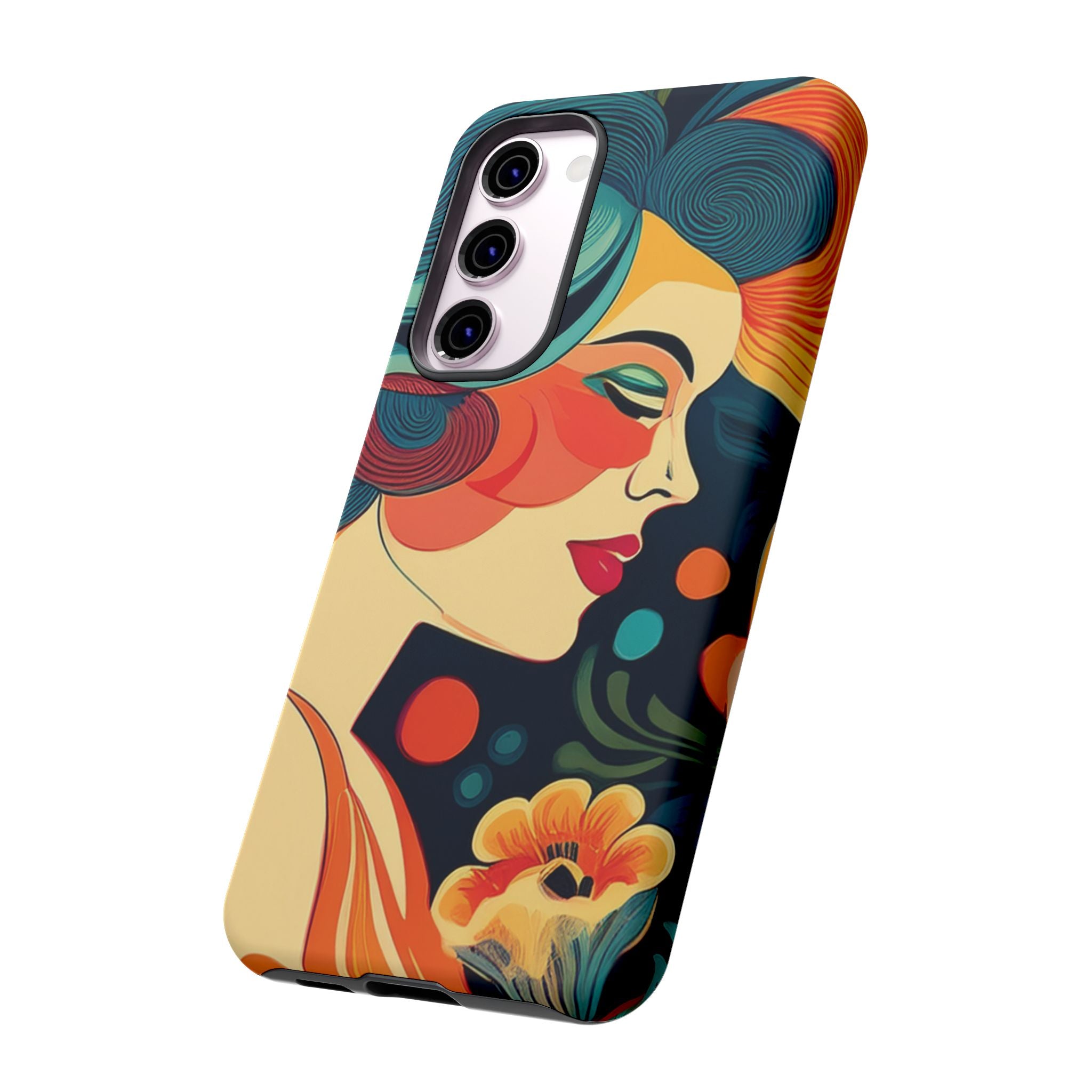 Coque de Téléphone Esthétique Années 50 Rétro Design d'Inspiration Vintage aux Couleurs Pastel Housse Style Mid-Century pour Modèles iPhone et Samsung Galaxy