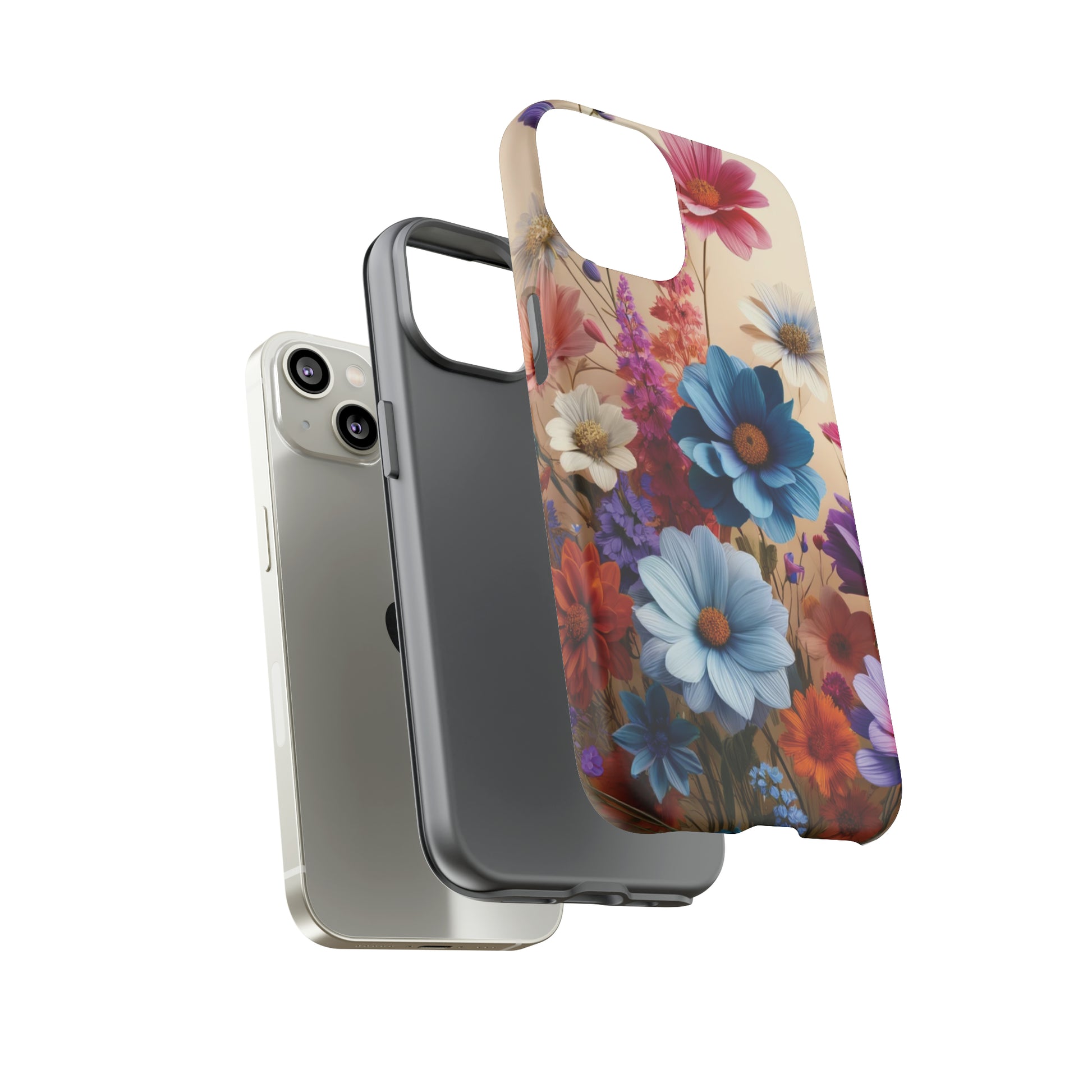 Best Phone Case Floral 3D Illusion Luxury Tough Case Floral Elegant Durable Stylish for Modern Devices iPhone 15, Samsung iPhone Samsung Accessory Gift for Her.