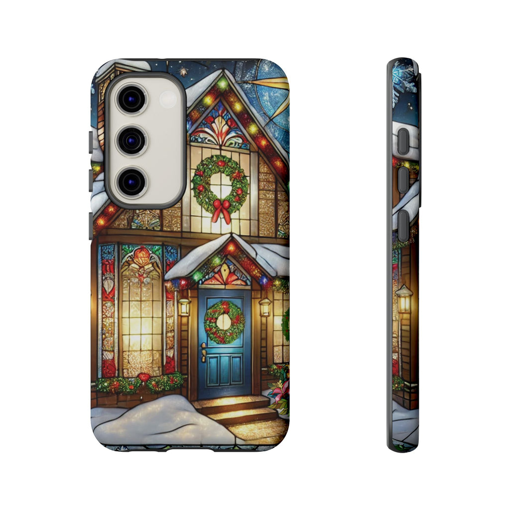 Phone Case - Stain Glass Christmas Unique Holiday Protection Gift for Her