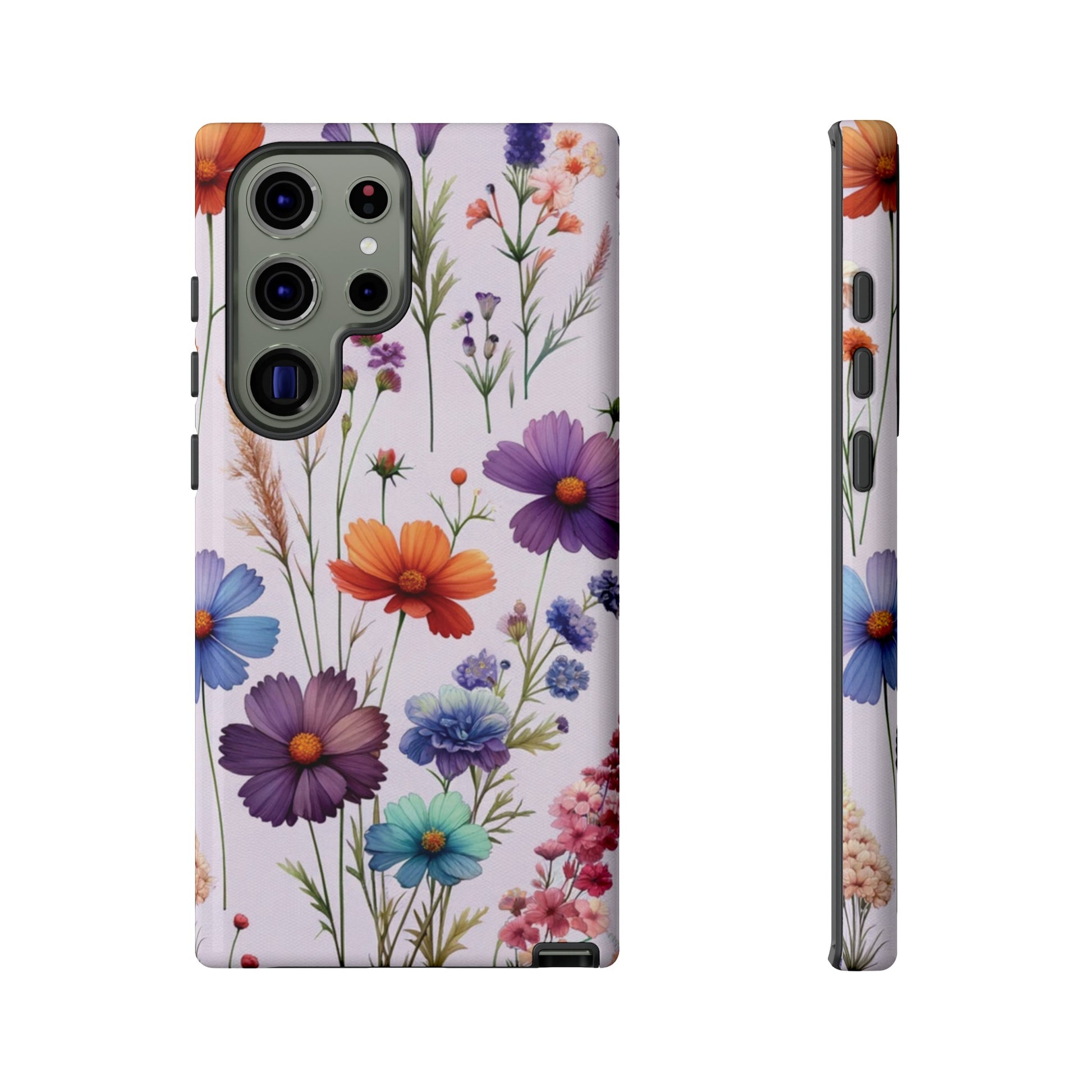 Lavender Wildflowers Protective Phone Case Gift for Her Phone 15, Samsung iPhone Samsung Gift for Her Case iPhone 15, Samsung iPhone Samsung Accessory Gift for Her.