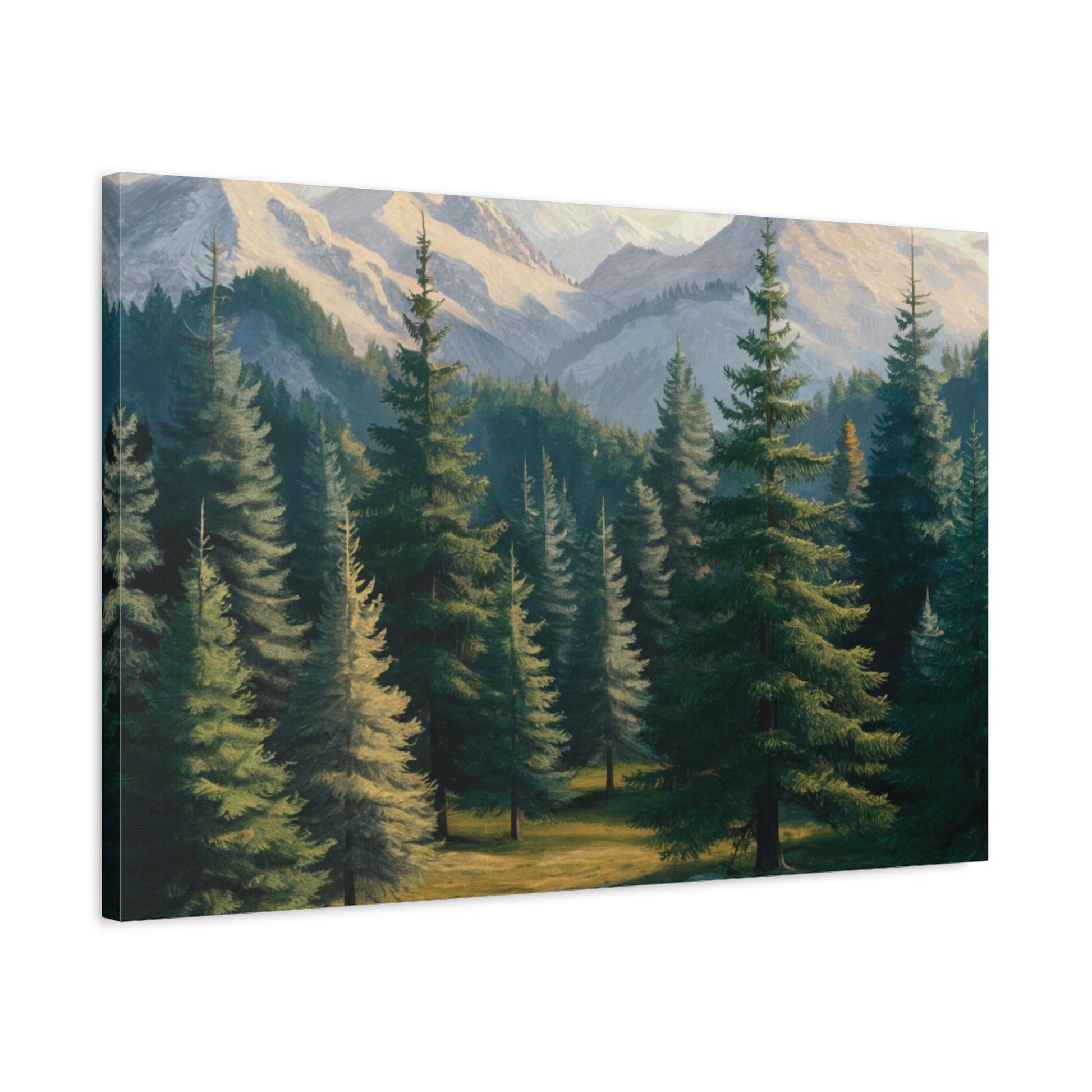 Majestic Mountain Lake Watercolor Landscape Art Print for Home Decor, Nature-Inspired Wall Art, Perfect for Living Room, Office & Gift Ideas Birthday Gift, Housewarming New House Decor.