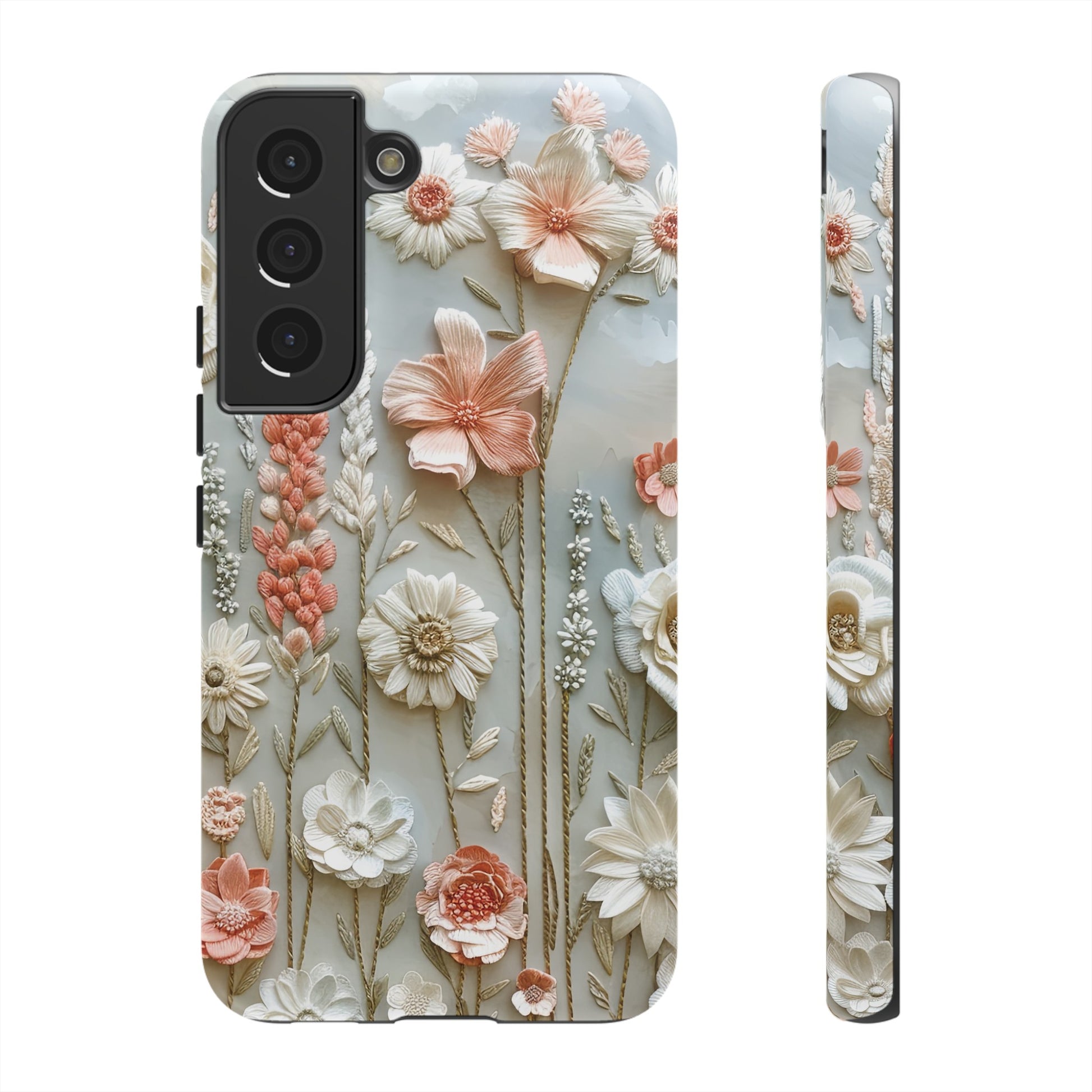 Pastel Wildflowers Protective Phone Case Gift for Her Phone 15, Samsung iPhone Samsung Gift for Her Case iPhone 15, Samsung iPhone Samsung Accessory Gift for Her