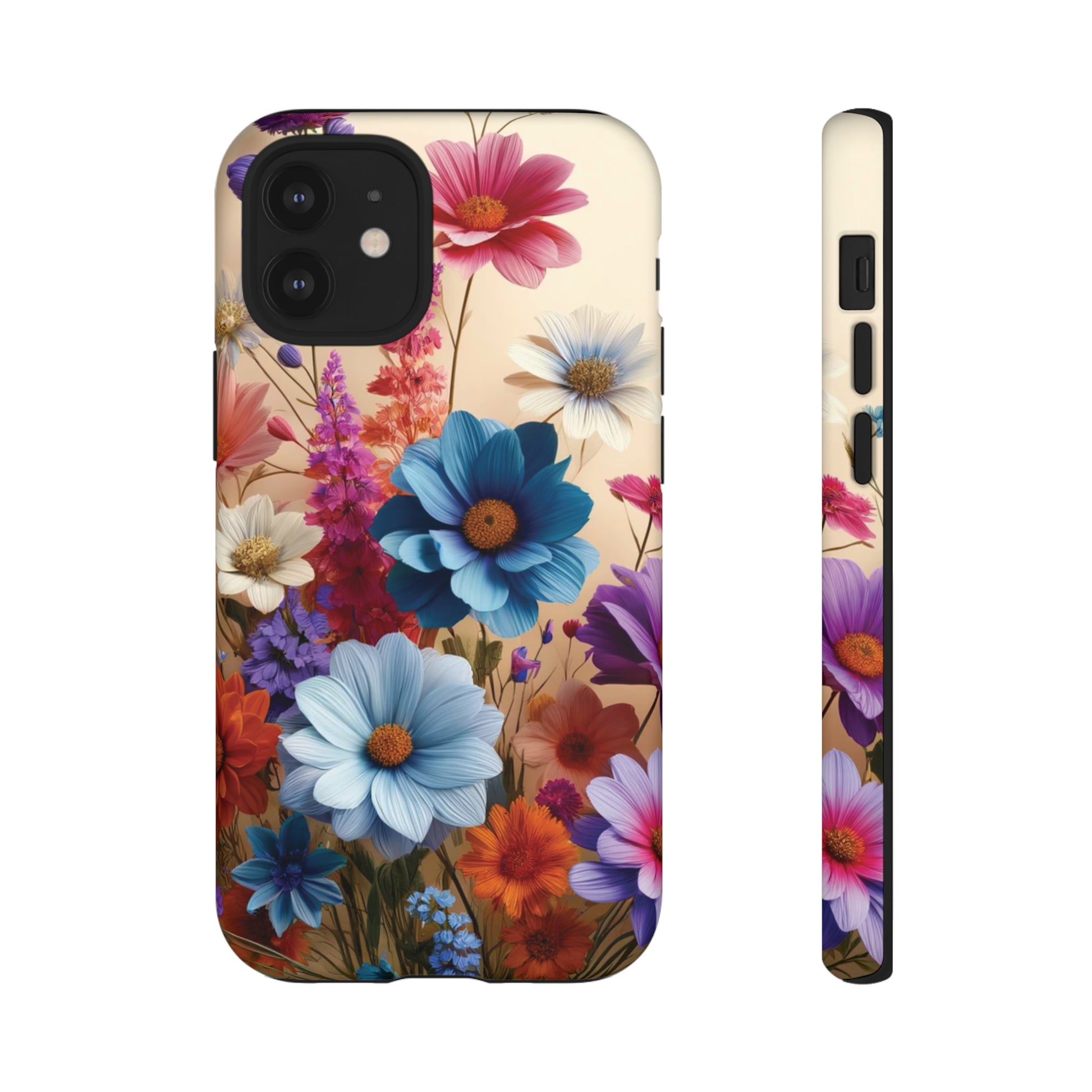 Best Phone Case Floral 3D Illusion Luxury Tough Case Floral Elegant Durable Stylish for Modern Devices iPhone 15, Samsung iPhone Samsung Accessory Gift for Her.