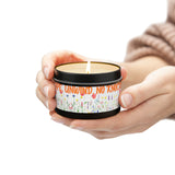 New House Bloom & Glow Elegant Floral Aromas in 4oz/8oz Tin Candles Essence of Nature Collection Unveil Serenity Romance with Exquisite Botanical Scents. Pure Harmony & Grace..