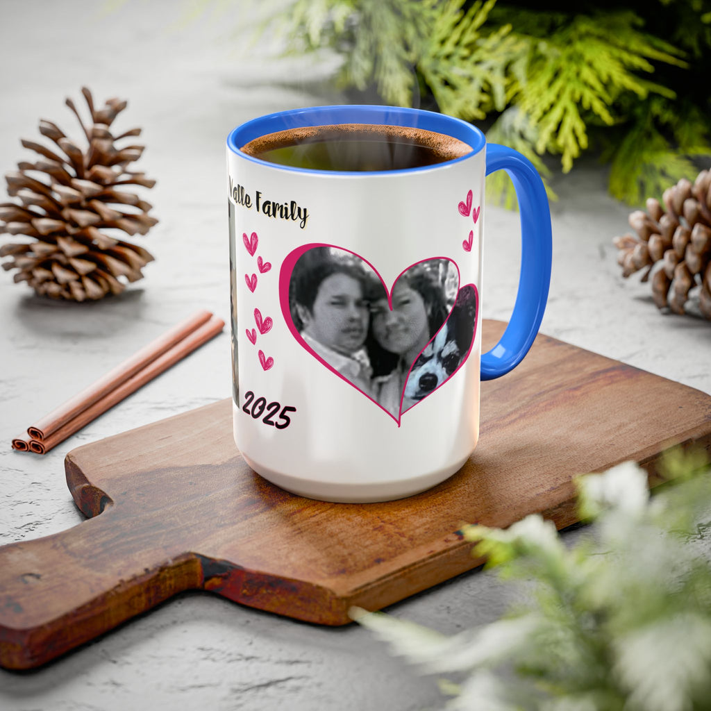 Personalized Photo Collage Coffee Mug, Custom Image Gift for Mom, Mother's Day Present, Colorful 15oz Cup, Birthday Mug, Custom Picture Mug Perfect Giift