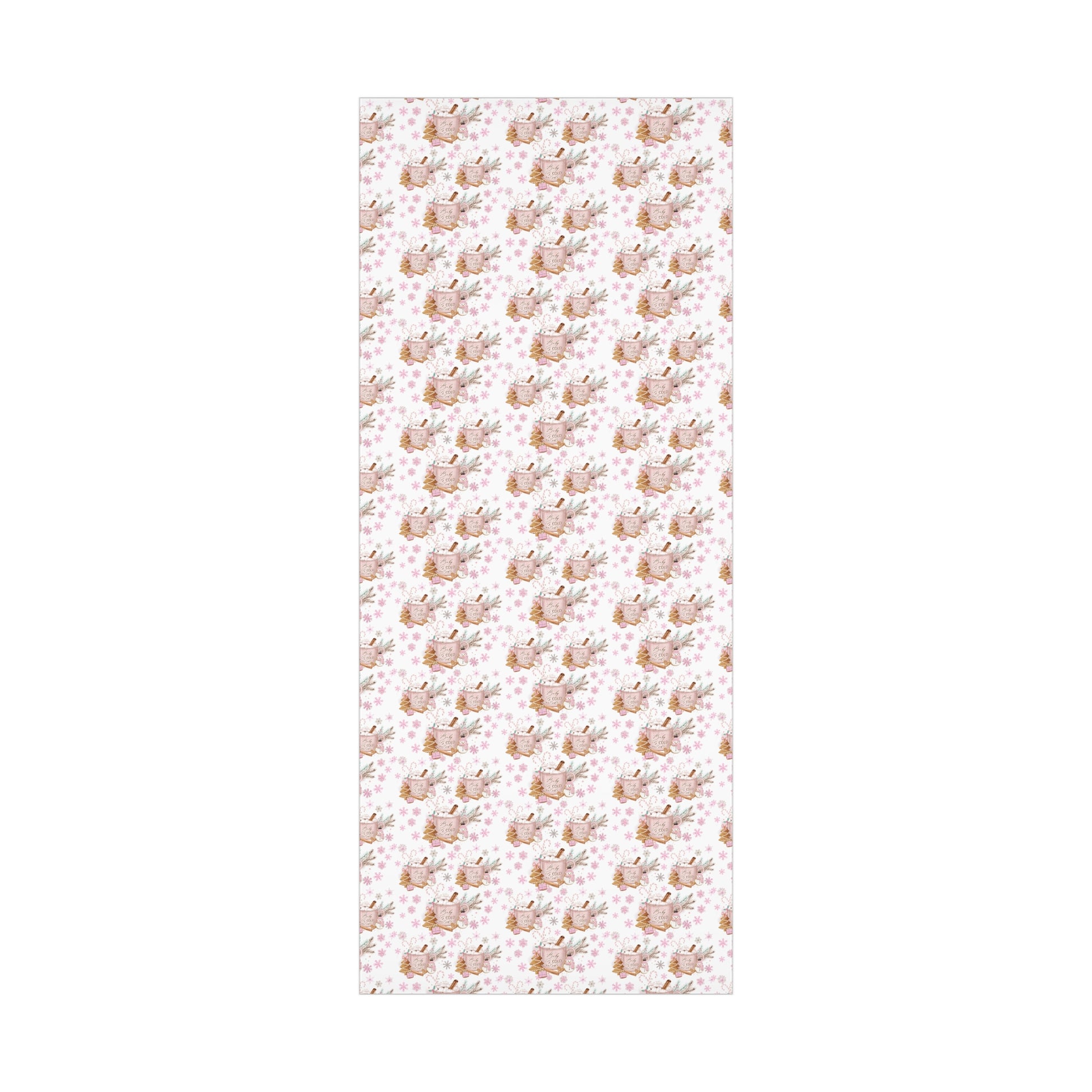 Charming 'Baby It's Cold Outside' Wrapping Paper Perfect for Winter and Holiday Gifts | Cozy Christmas Packaging | Festive Snowflakes Design | High-Quality Gift Wrap for Any Occasion Gift for Her - MRSBYVALLE