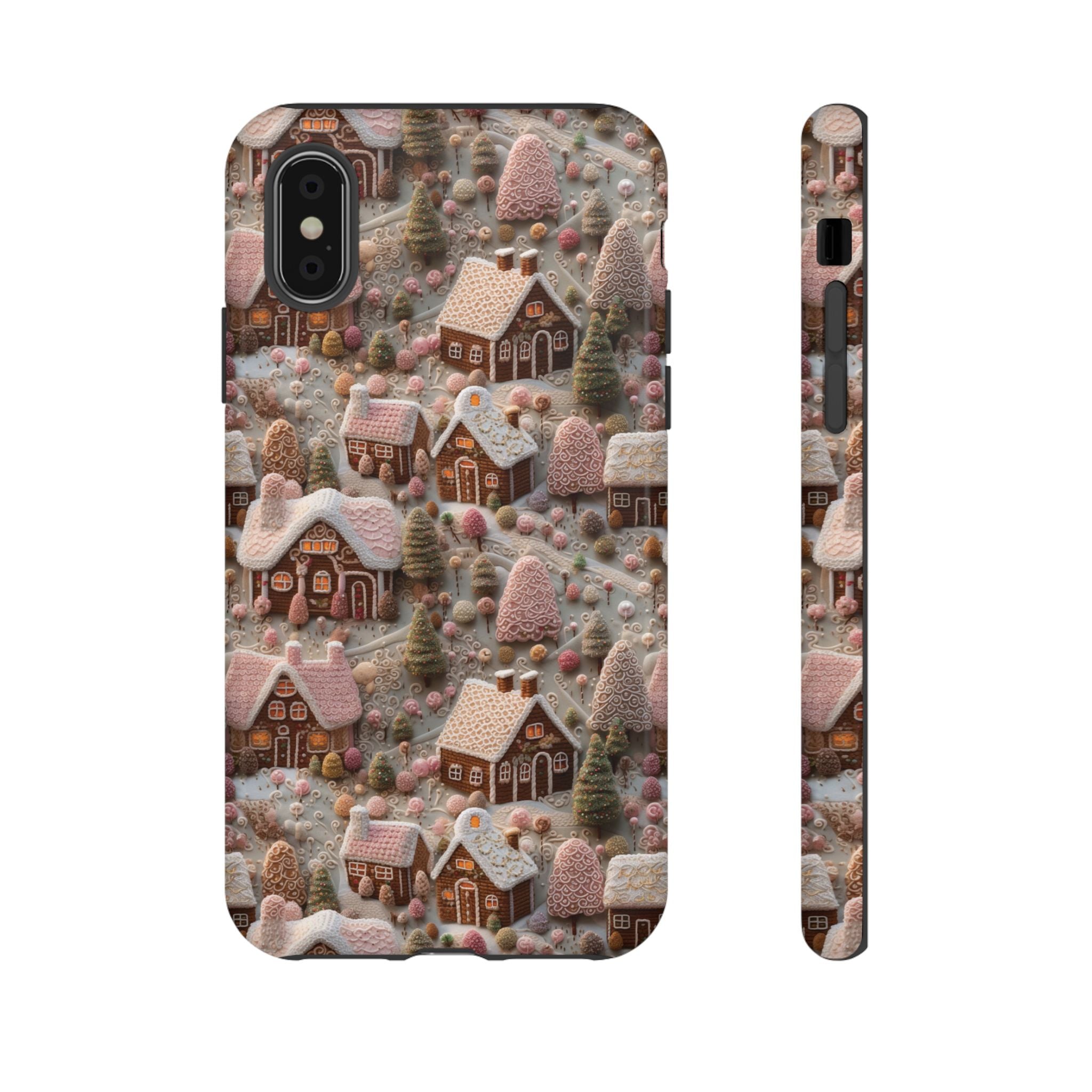 Gingerbread House 3D Phone Case Durable for iPhone Samsung Gift iPhone 15, 14, 13 Samsung Pixel Gift for Mom Accessory Gift for Her