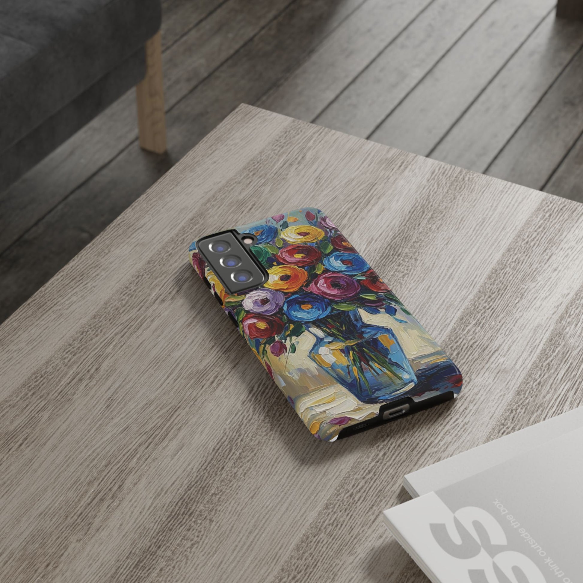 Floral Luxury Oil Painting Illusion Tough Case — Floral Art Phone Case for Art Lovers