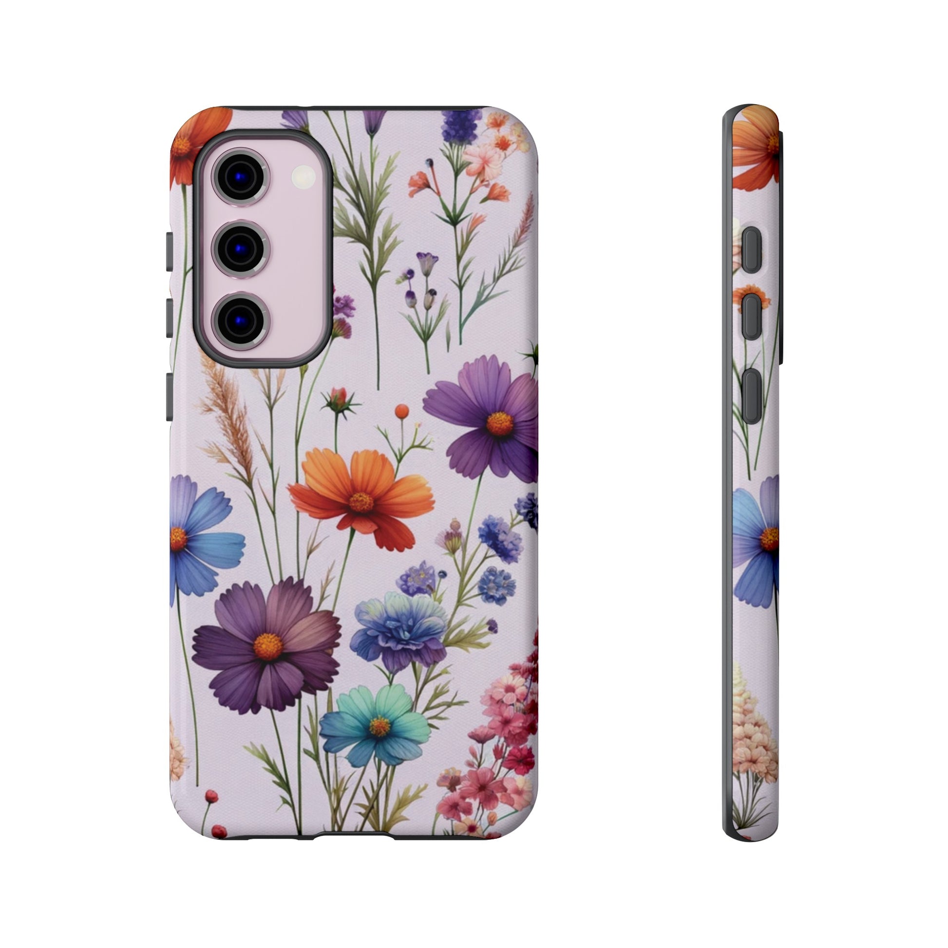 Lavender Wildflowers Protective Phone Case Gift for Her Phone 15, Samsung iPhone Samsung Gift for Her Case iPhone 15, Samsung iPhone Samsung Accessory Gift for Her.