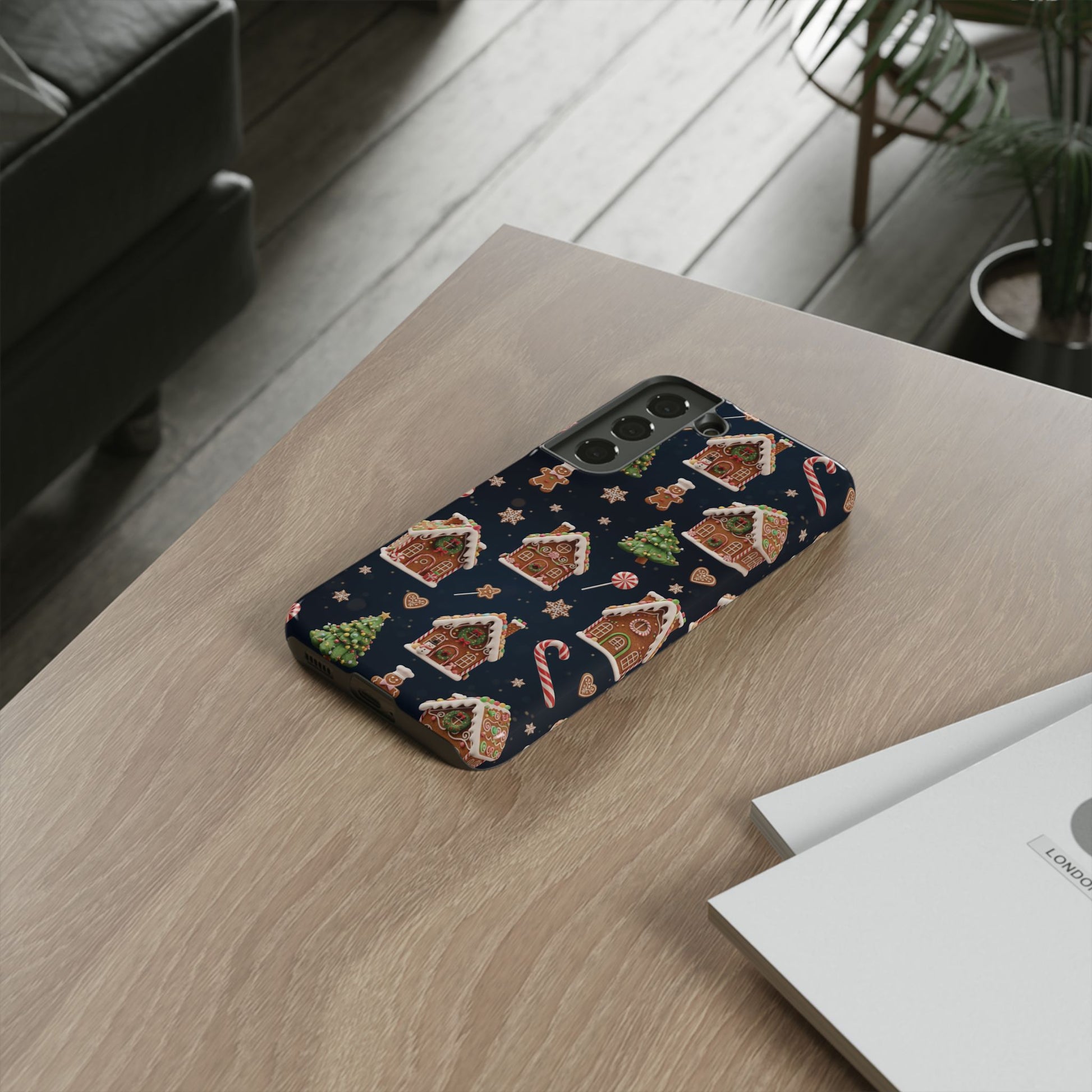 3D Gingerbread House Christmas Phone Case | Premium Holiday Gift Cover for iPhone 17, iPhone, and Samsung Galaxy Gift for Her or Him