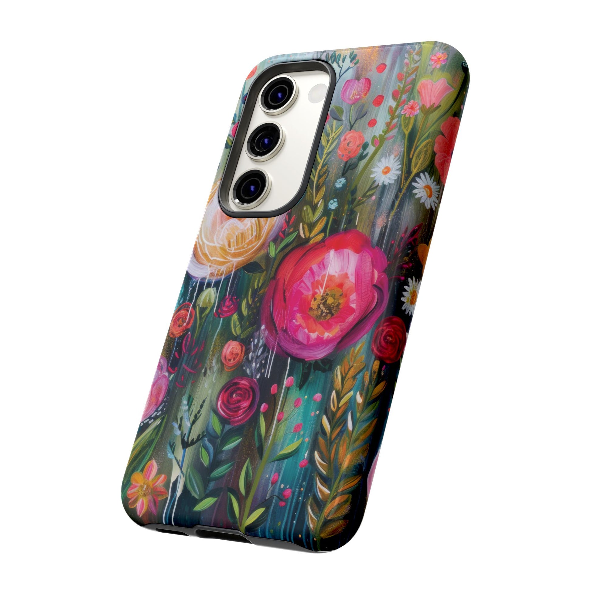 Watercolor Boho Floral Phone Case for iPhone 16 15 14 13 12  21 23 Samsung, and Pixel | Stylish Protective Cover Gift for Her Perfect for Floral Lover