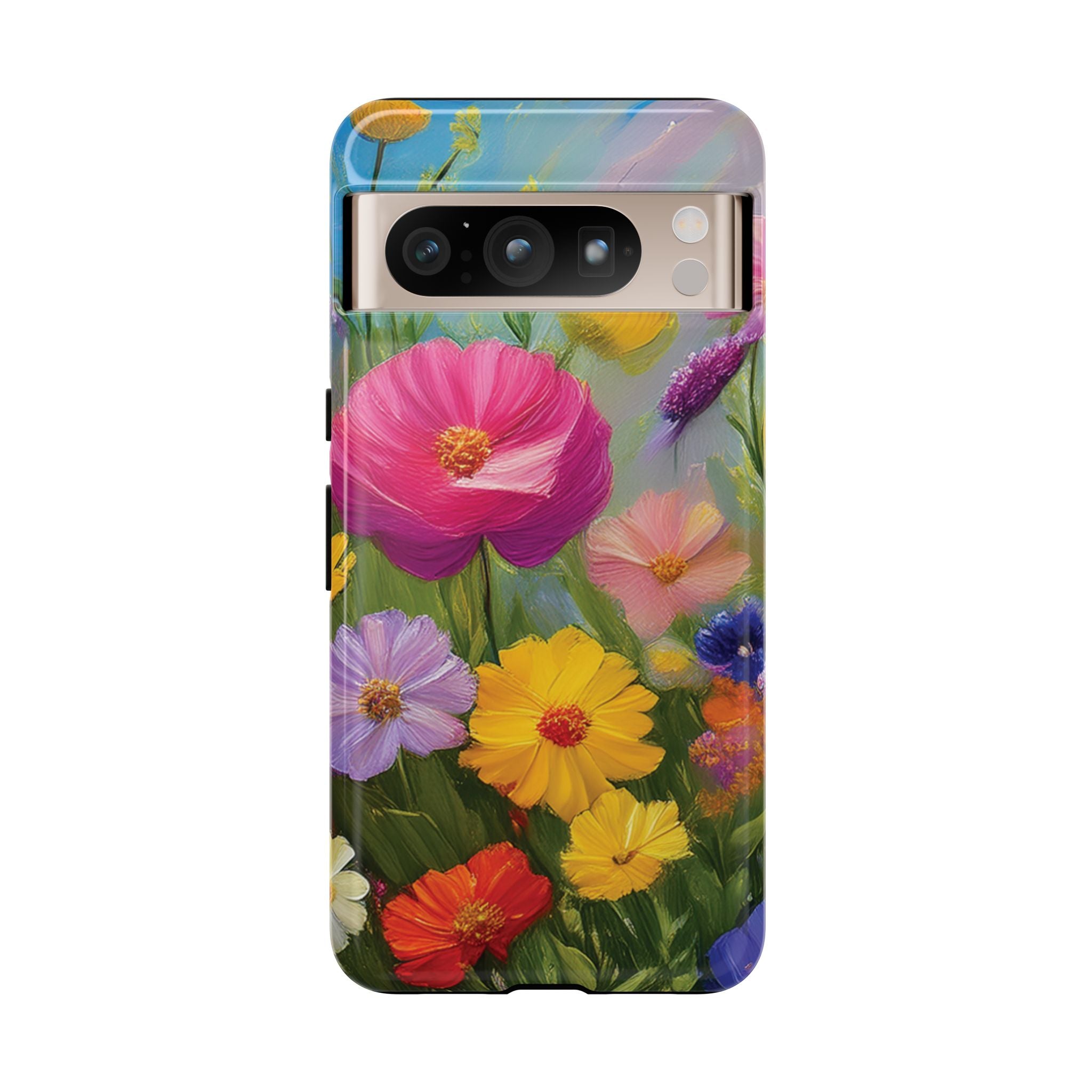 Vibrant Wildflower Painting Phone Case Hand-Painted Floral Art Design | Bright Nature-Inspired Cover | Perfect Gift for Flower Lovers iPhone & Galaxy