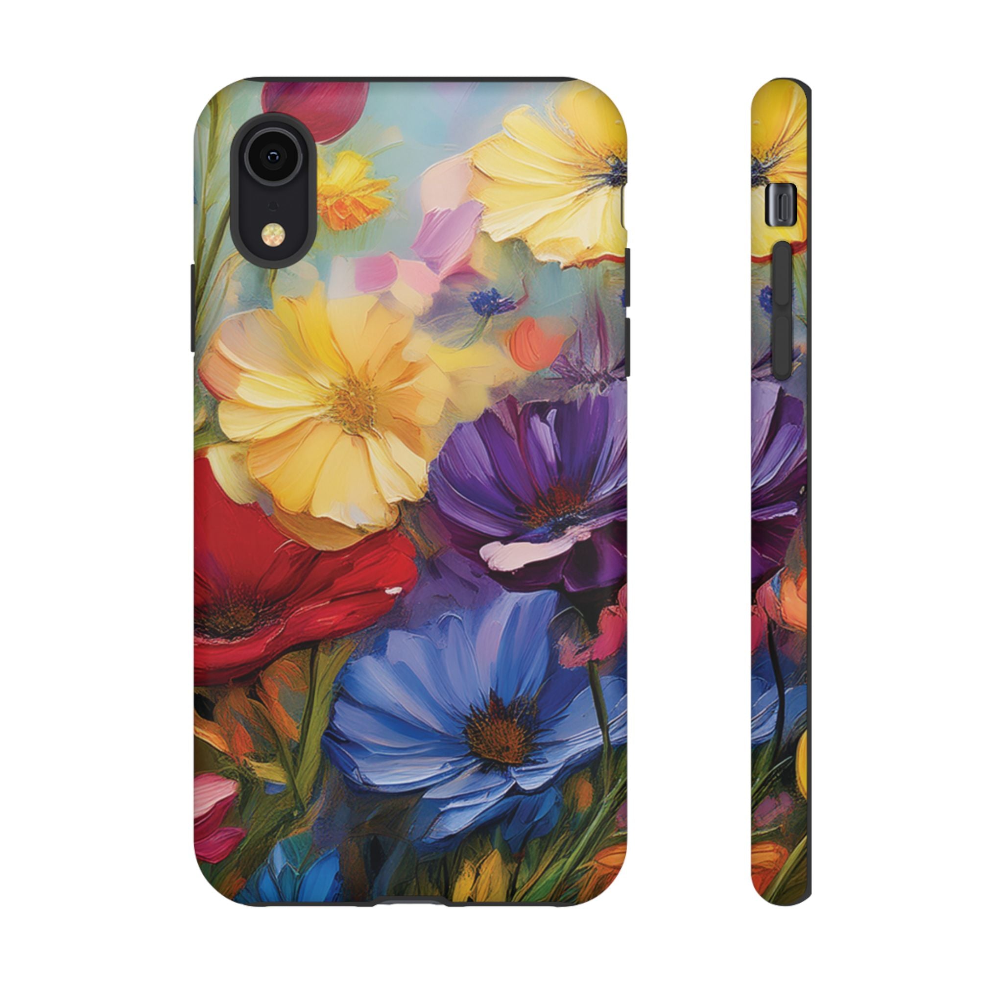 Bold Wildflower Phone Case Bright Hand-Painted Floral Art Vibrant Botanical Design for iPhone & Samsung | Trendy Nature Lover Gift Phone  Galaxy