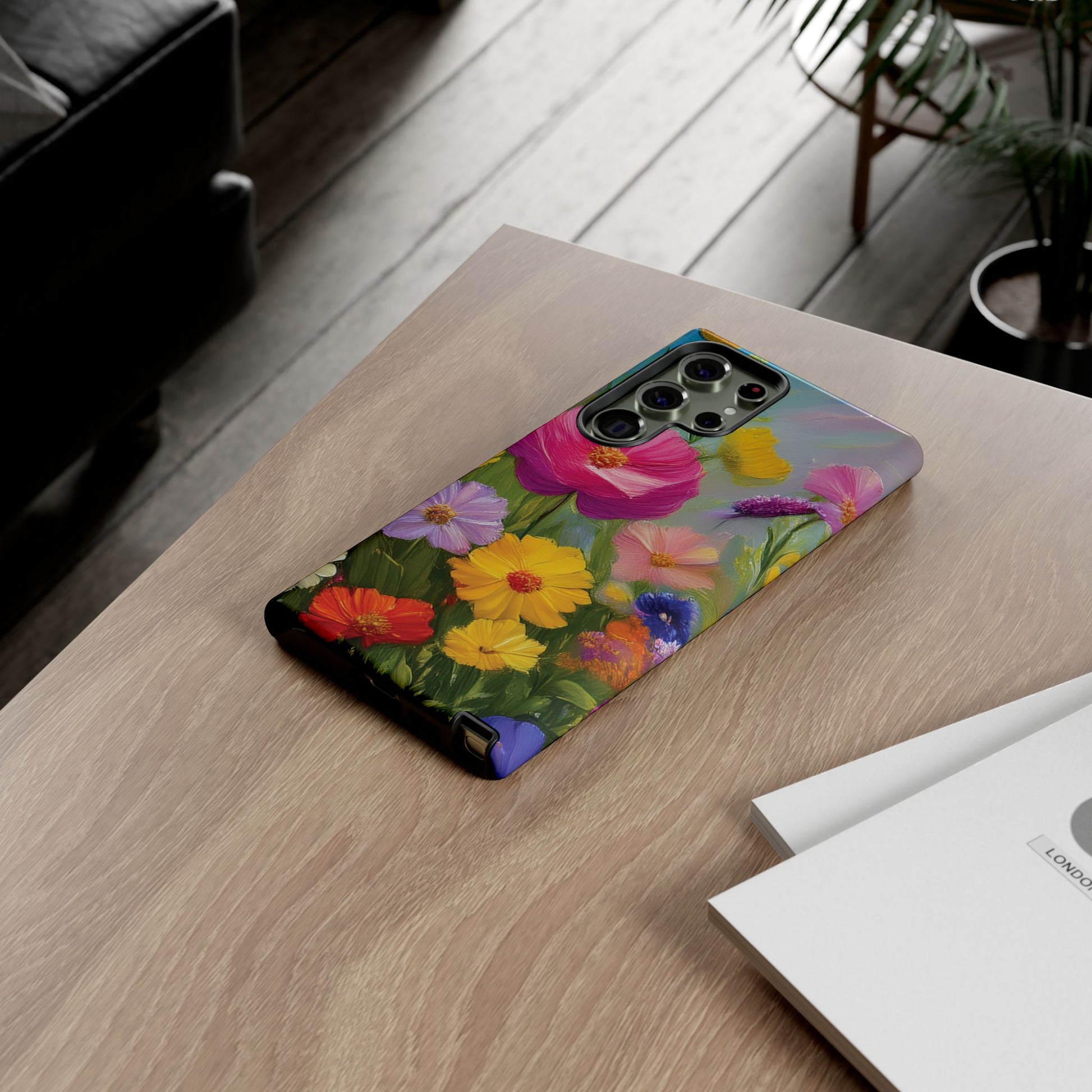 Vibrant Wildflower Painting Phone Case Hand-Painted Floral Art Design | Bright Nature-Inspired Cover | Perfect Gift for Flower Lovers iPhone & Galaxy