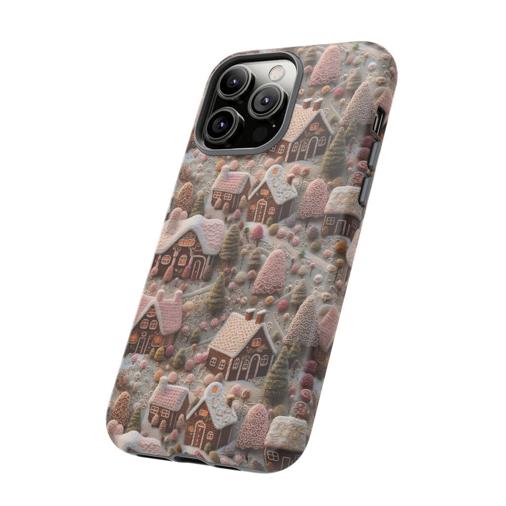 Gingerbread House 3D Phone Case Durable for iPhone Samsung Gift iPhone 15, 14, 13 Samsung Pixel Gift for Mom Accessory Gift for Her
