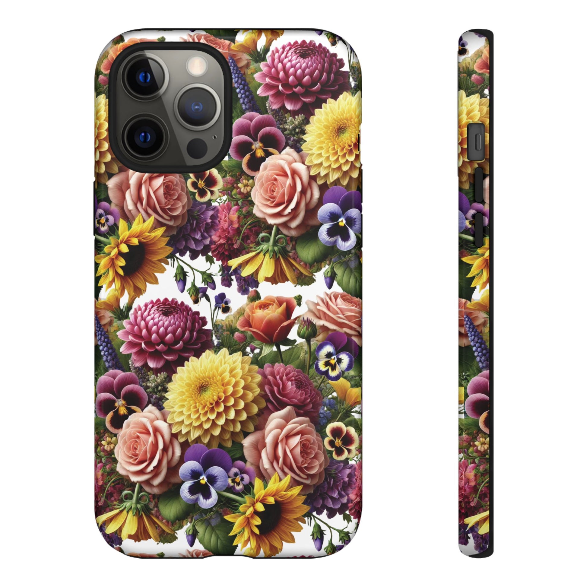 Floral Fall Phone Case for iPhone 16 15 14 13 12  21 23 Samsung, and Pixel | Stylish Protective Cover Gift for Her Perfect for Floral Lover