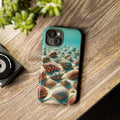 Plush Ocean Bliss Turquoise Seashell Ocean Beach View Protective Phone Case Gift for Her Phone 15, Samsung iPhone Samsung Gift for Her Case iPhone 15, Samsung iPhone Samsung Accessory Gift for Her.