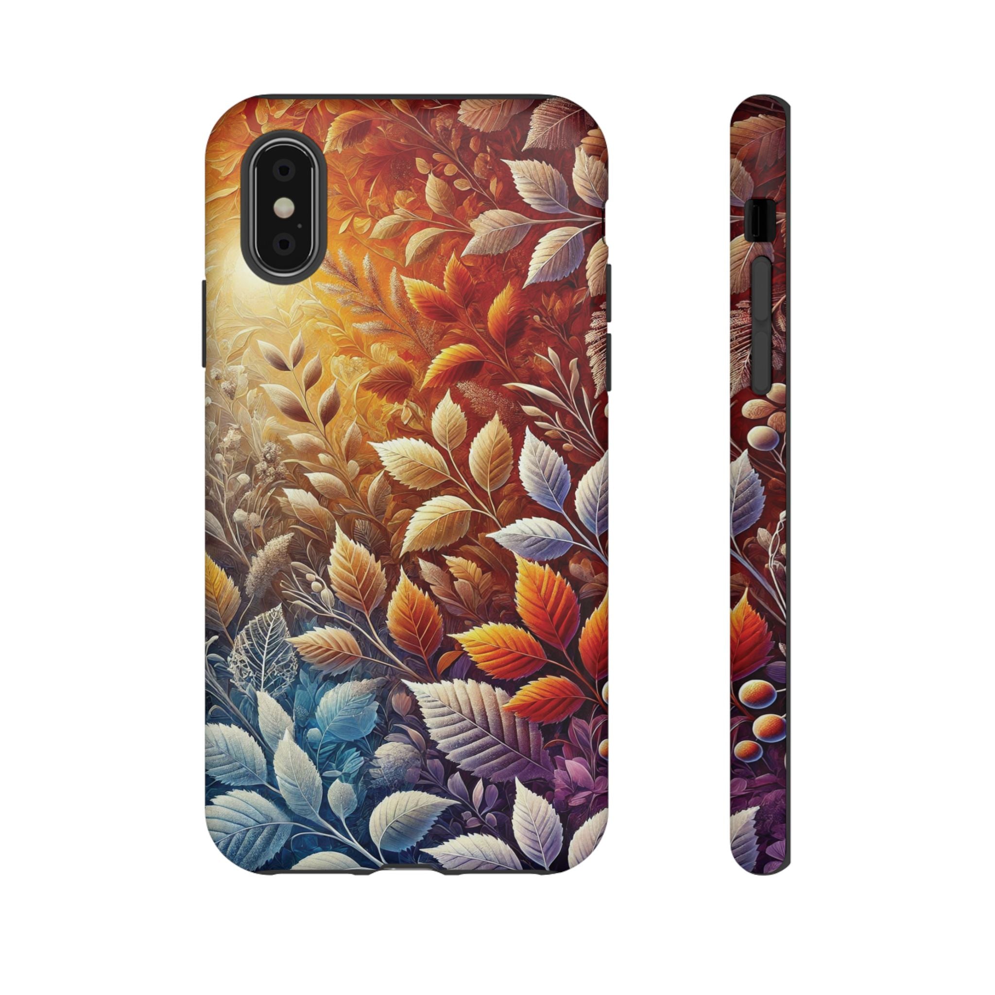 Beautiful Colorful Leaves Phone Case Vibrant Autumn Design for iPhone & Samsung, Durable Protection with Eye Catching Style, Perfect for Nature Lovers & Seasonal Charm Gift for Her