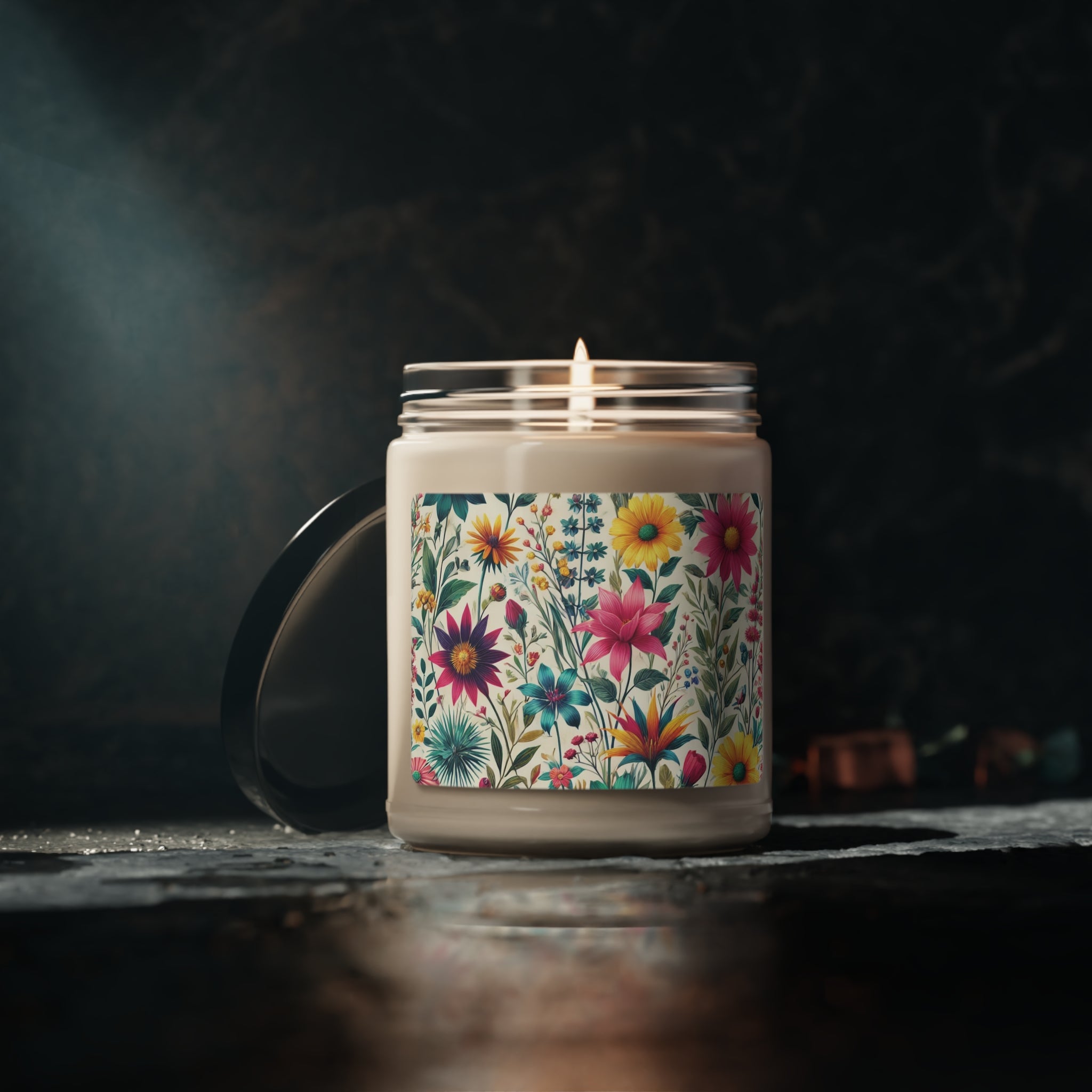 New House Wildflower Floral Candle 9oz Perfect for Relaxation Home Ambiance Scented Soy Candle, 9oz, Wedding, Bridal Shower, Mother's Day Gift Housewarming Gift - MRSBYVALLE