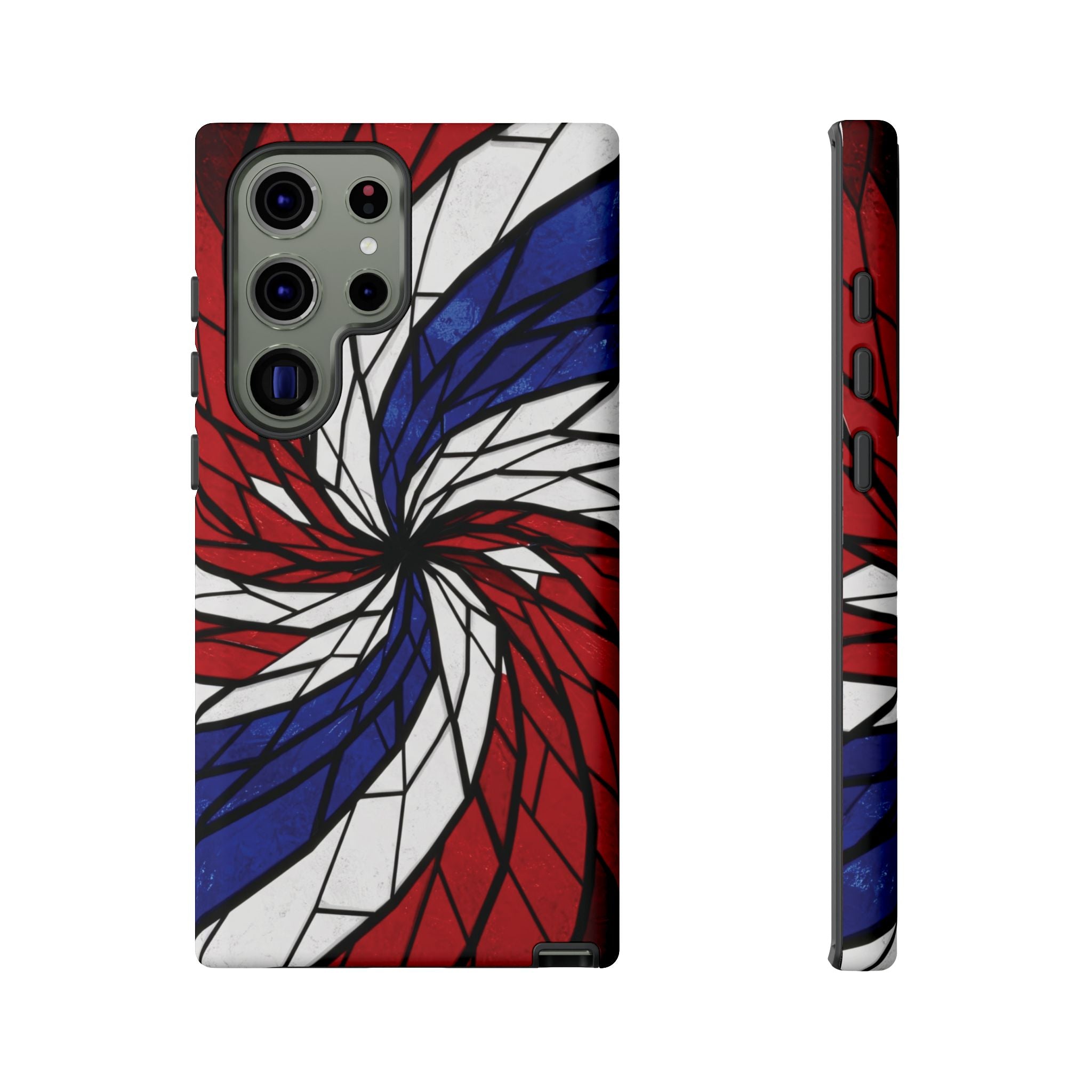 Patriotic Red White & Blue Phone Case – USA Flag Design, Independence Day Gift, Protective Cover for iPhone, Samsung, Pixel