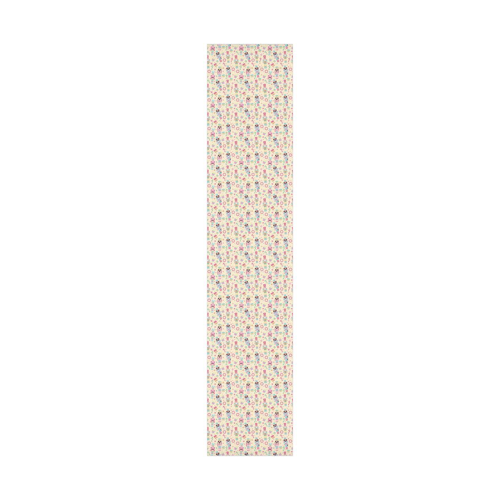 Yellow Festive Nutcracker Wrapping Paper | Vibrant Holiday Gift Wrap with Classic Nutcracker Design | Perfect for Christmas Presents Gifts Moms - MRSBYVALLE
