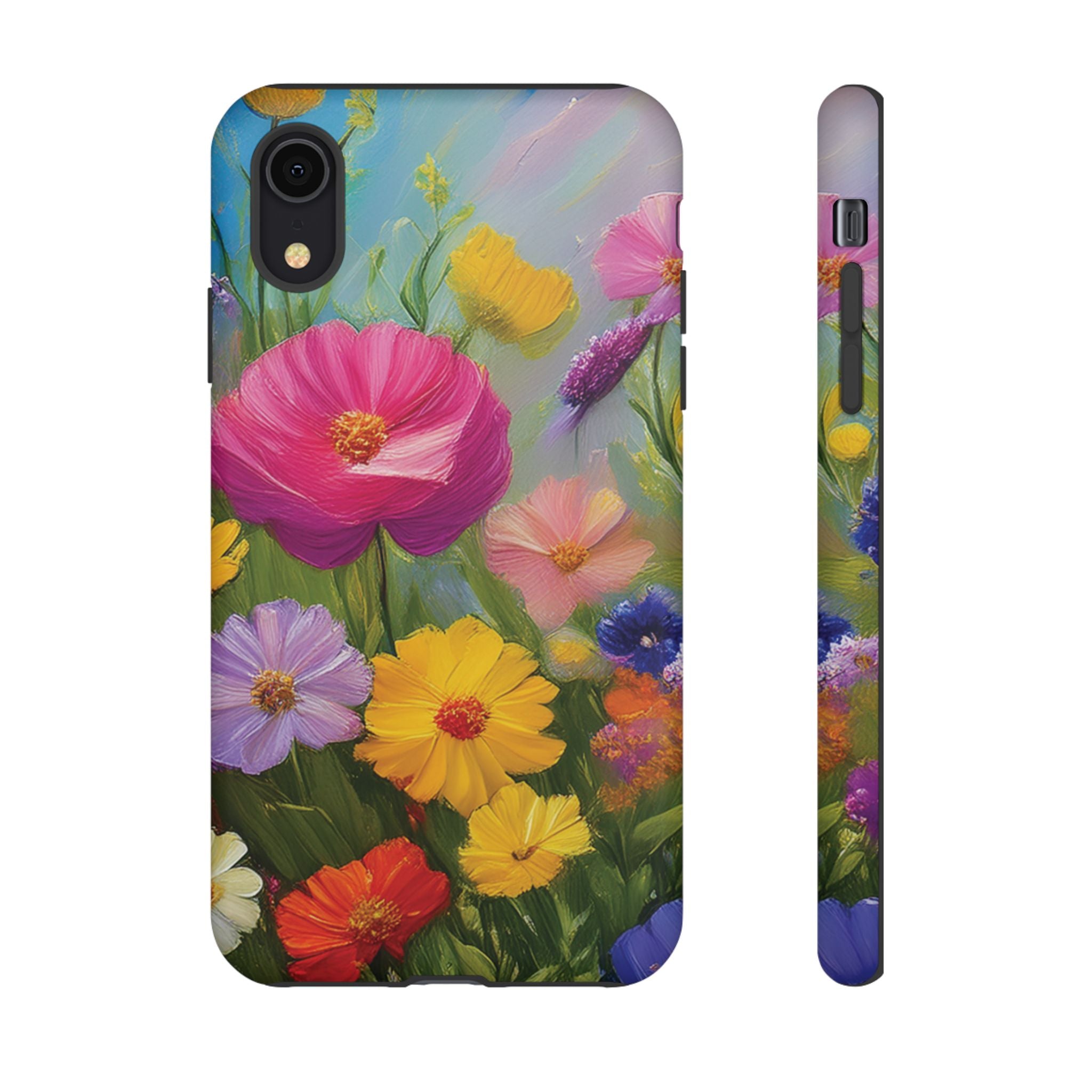 Vibrant Wildflower Painting Phone Case Hand-Painted Floral Art Design | Bright Nature-Inspired Cover | Perfect Gift for Flower Lovers iPhone & Galaxy