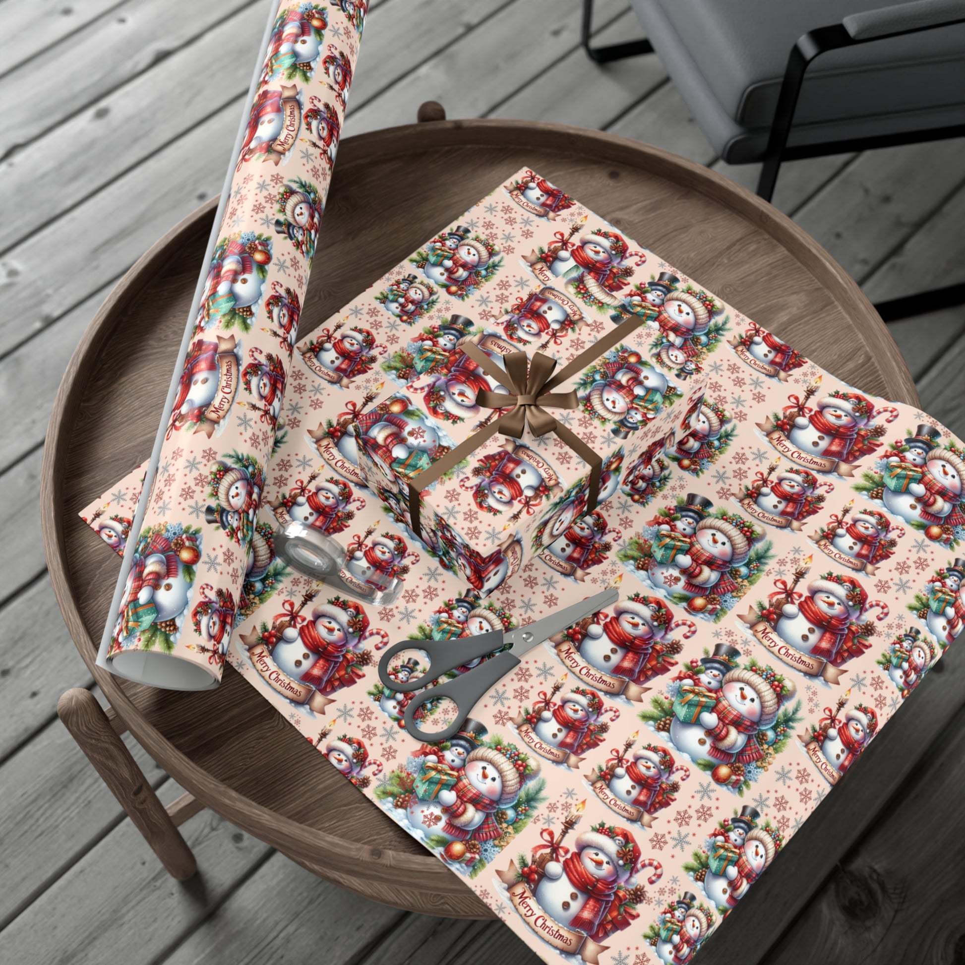 Christmas Wrapping Paper Whimsical Winter Wonderland with Festive Gifts Perfect for a Magical Holiday Season in Matte/Satin, All Occasion - MRSBYVALLE