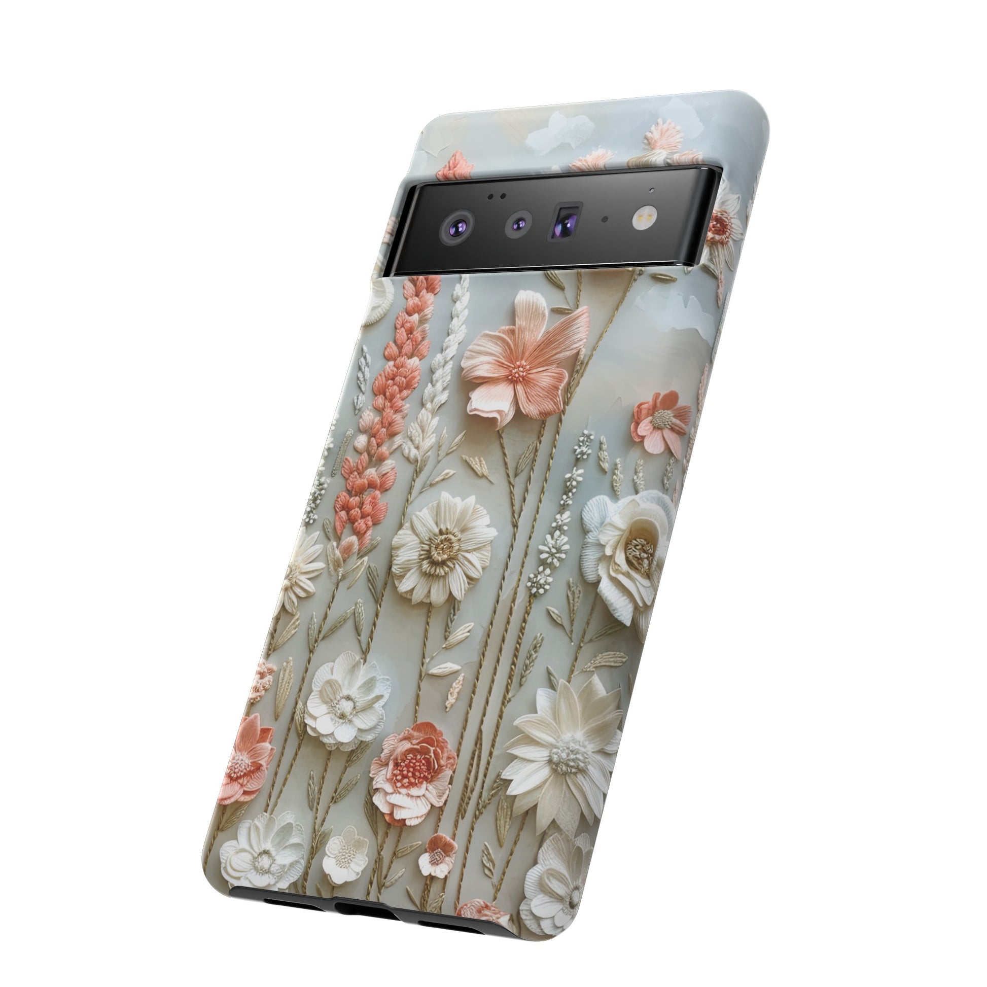 Pastel Wildflowers Protective Phone Case Gift for Her Phone 15, Samsung iPhone Samsung Gift for Her Case iPhone 15, Samsung iPhone Samsung Accessory Gift for Her