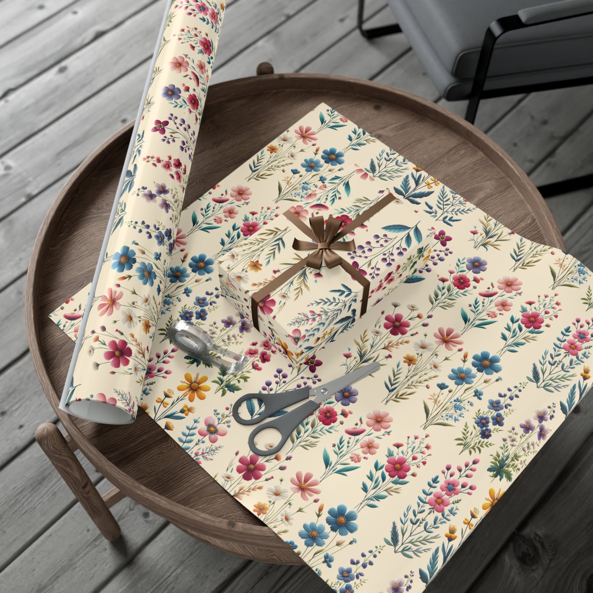 Best Beautiful Wildflower Wrapping Paper Vibrant Floral Patterns on Premium Quality Paper for All Occasions Perfect for Birthdays, Weddings, and Special Celebrations Mother's Day, Christmas - MRSBYVALLE