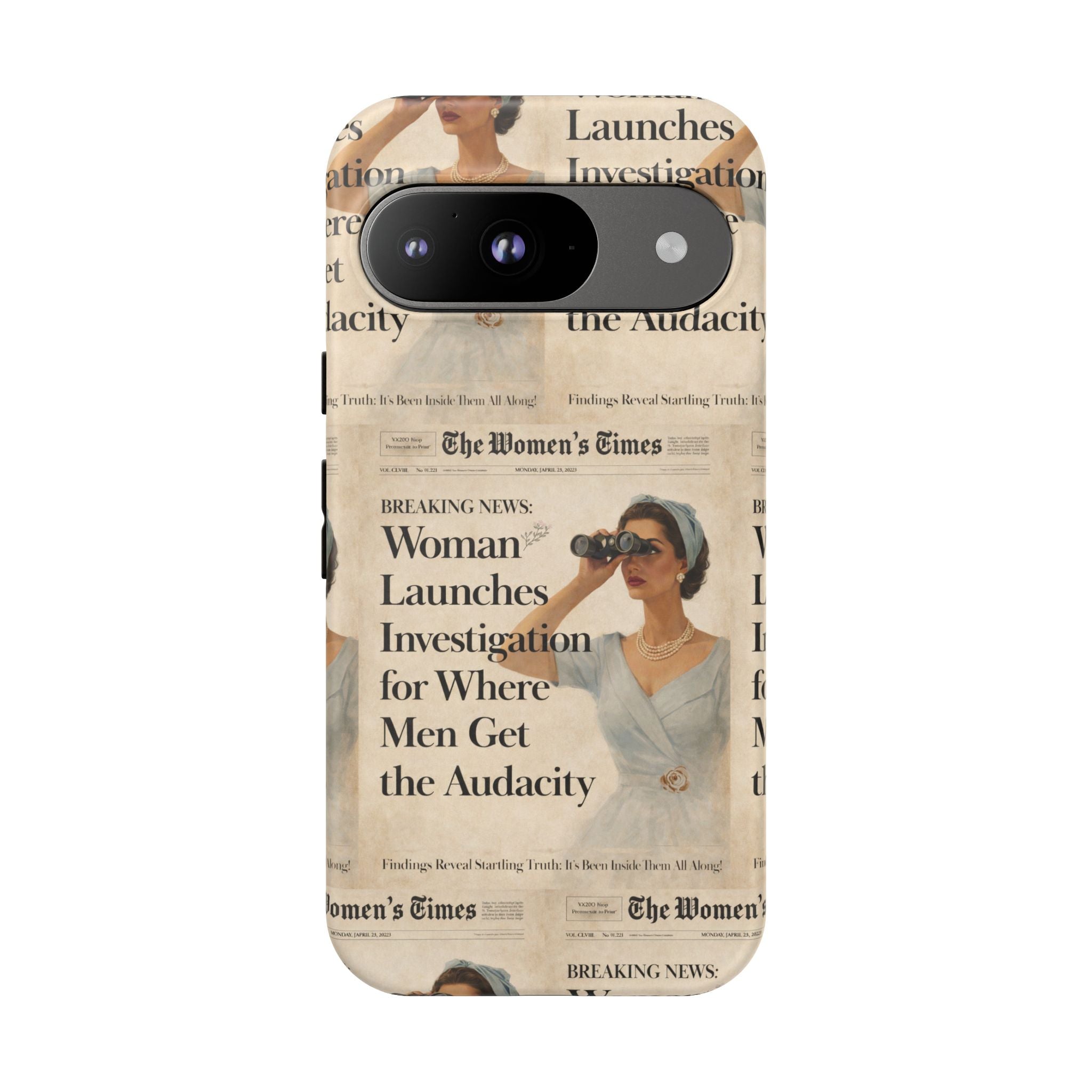 Funny Vintage Sarcastic Women Phone Case | Retro Sarcasm Text Design