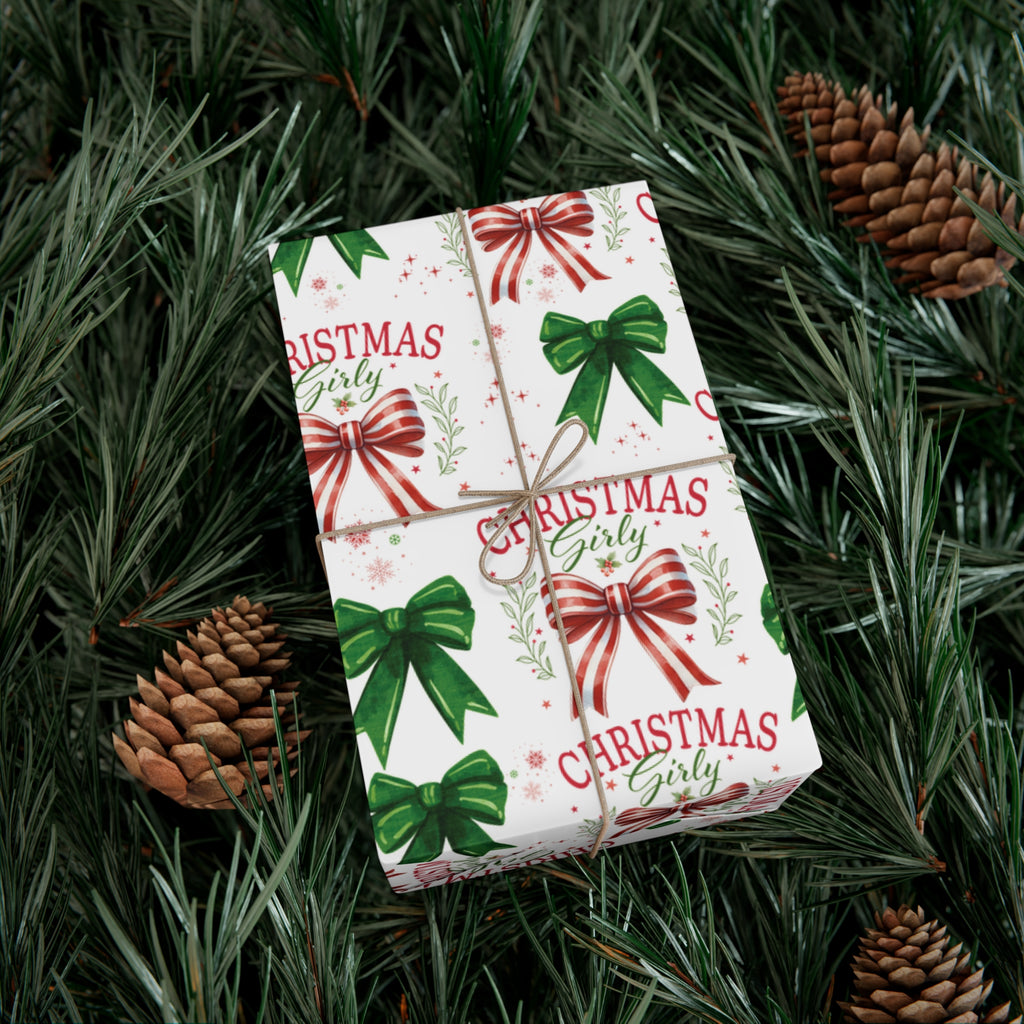 Girly Christmas Wrapping Paper | Cozy Holiday Gift Wrap | Perfect for Christmas Presents, Wedding Celebrations, and Winter Wonderland Themes Christmas - MRSBYVALLE