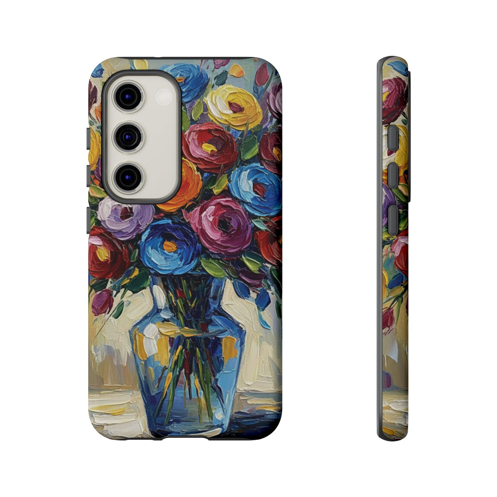 Floral Luxury Oil Painting Illusion Tough Case — Floral Art Phone Case for Art Lovers