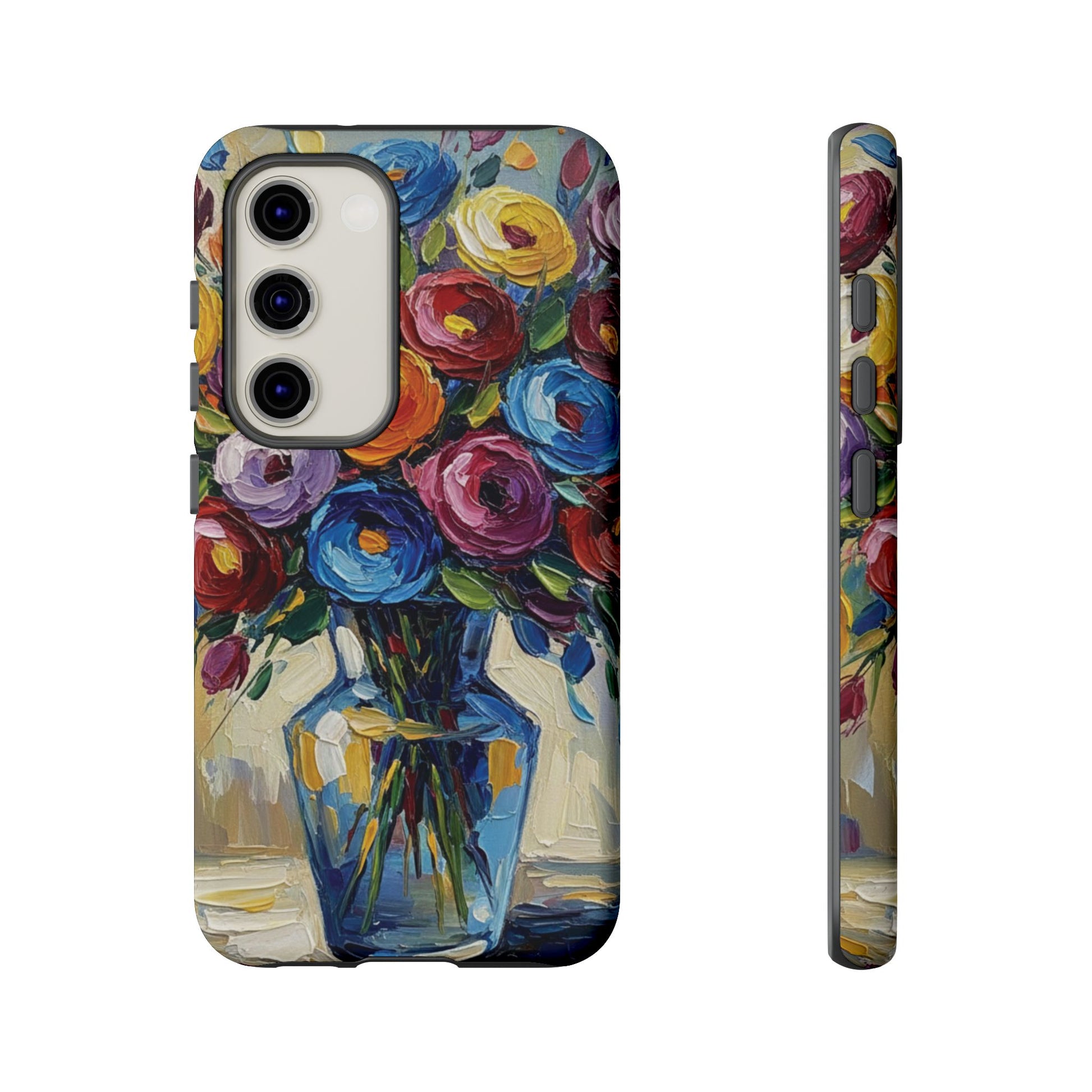 Floral Luxury Oil Painting Illusion Tough Case — Floral Art Phone Case for Art Lovers