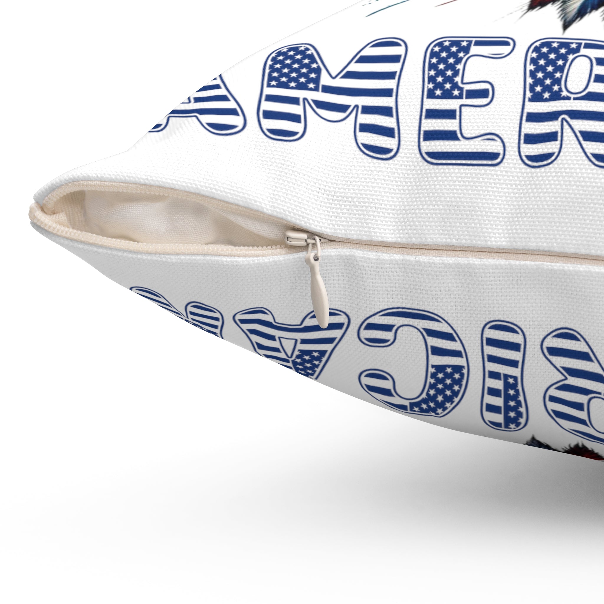 Patriotic American Flag and Eagle Throw Pillow – Elevate Your Home Decor with Stunning USA Symbol! Perfect for Living Rooms, Bedrooms, and Proud Americans Gift for Dad - MRSBYVALLE