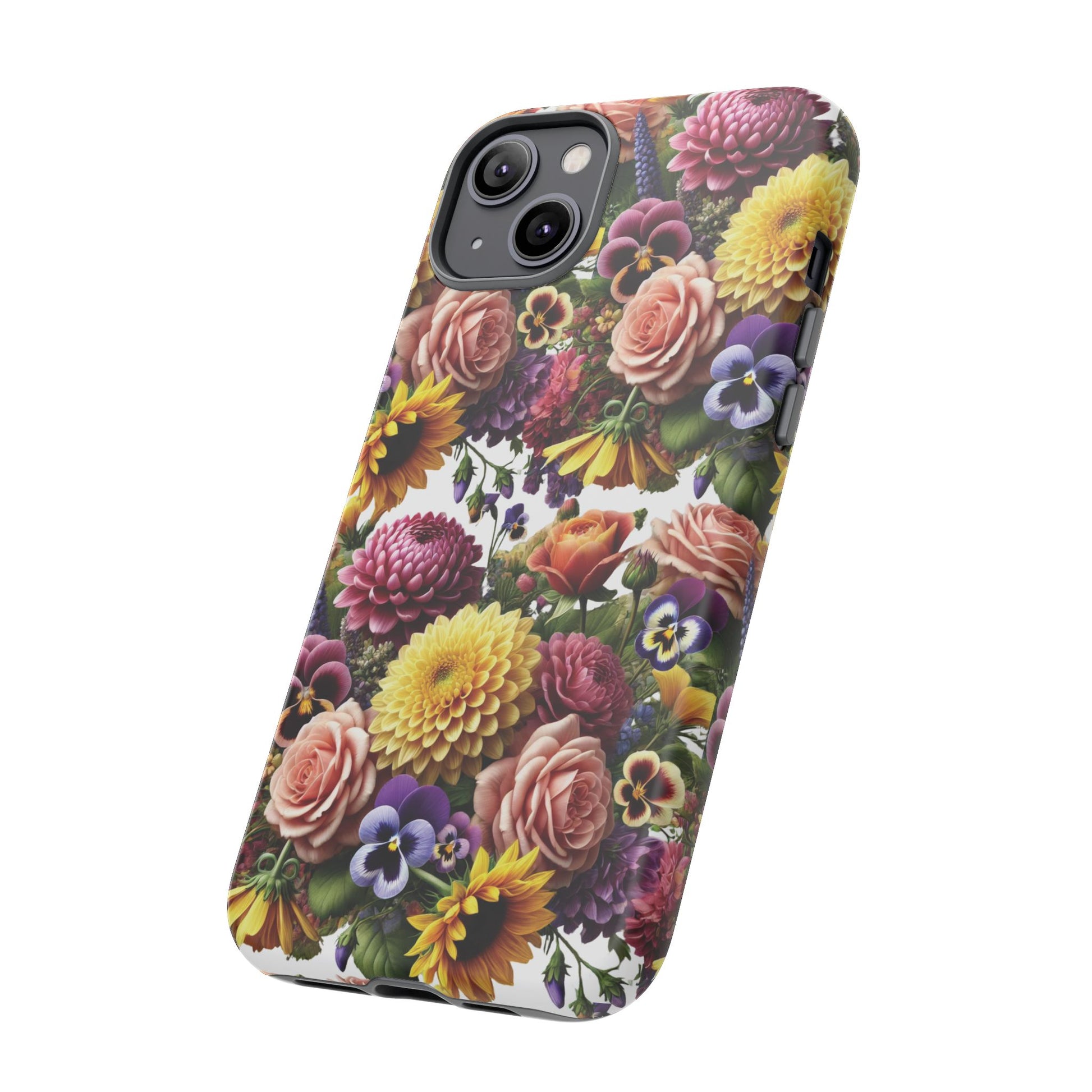 Floral Fall Phone Case for iPhone 16 15 14 13 12  21 23 Samsung, and Pixel | Stylish Protective Cover Gift for Her Perfect for Floral Lover