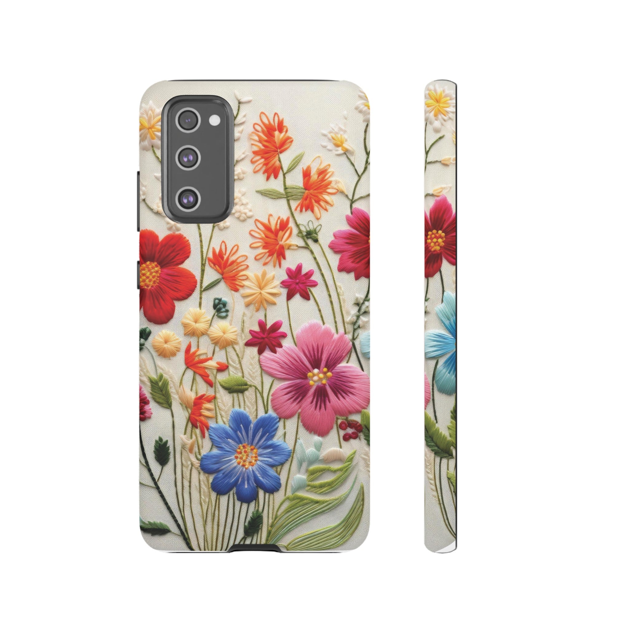 3D Floral Phone Case Elegant Faux Flower Durable for iPhone Samsung Smartphone iPhone 15, 14, 13 Samsung Gift for Mom
