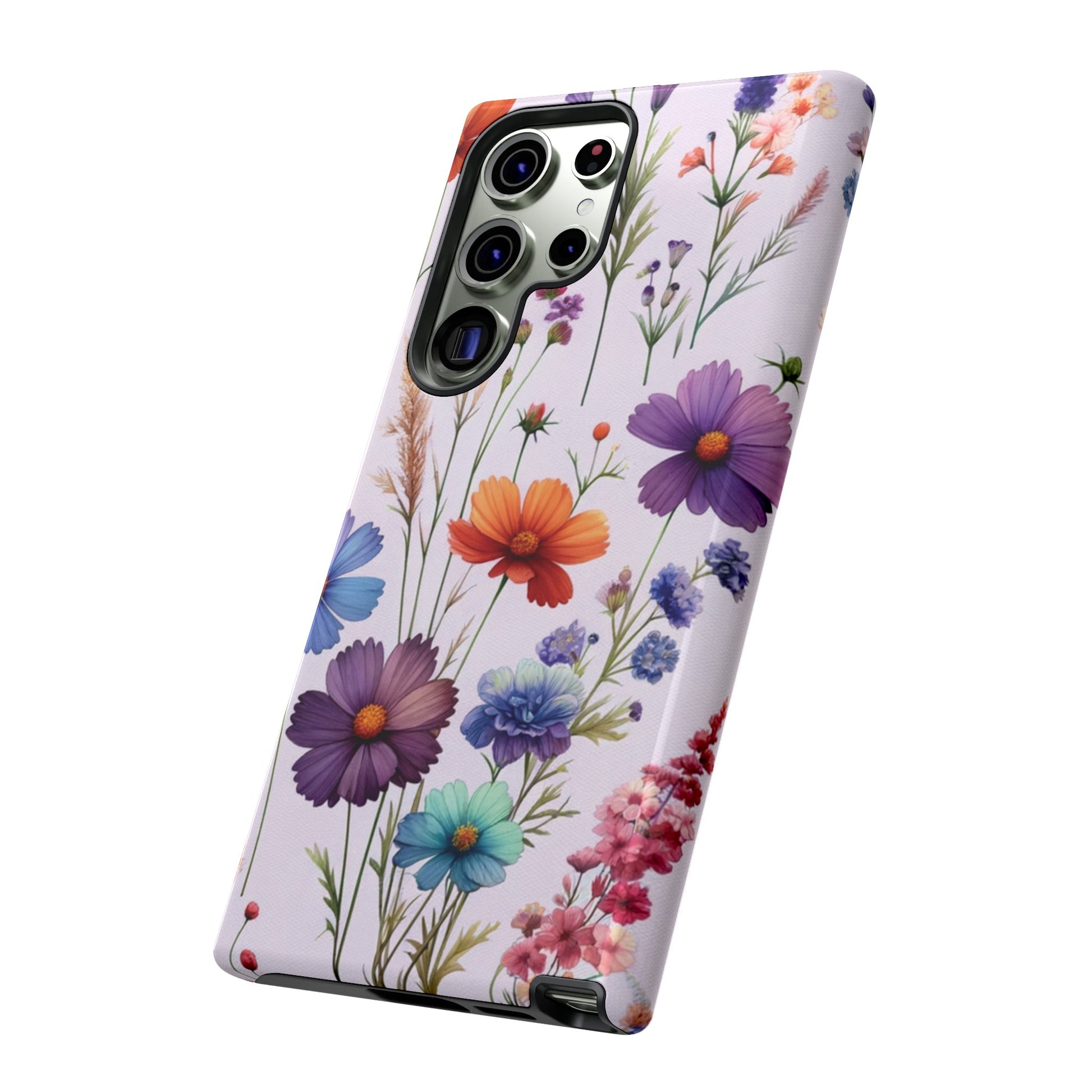 Lavender Wildflowers Protective Phone Case Gift for Her Phone 15, Samsung iPhone Samsung Gift for Her Case iPhone 15, Samsung iPhone Samsung Accessory Gift for Her.